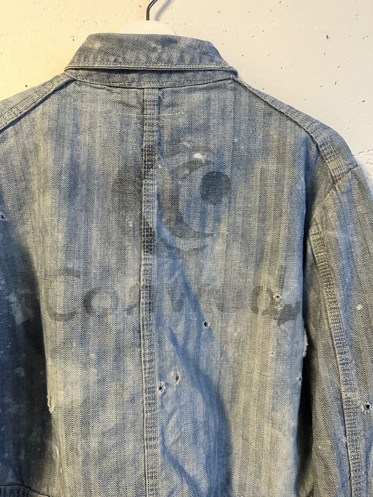 Vintage Universal Overall Co. Thrashed HBT Coverall Jacket Size US S / EU 44-46 / 1 - 4 Thumbnail