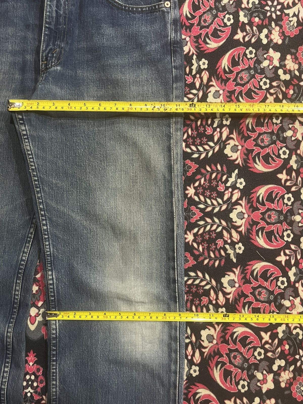 Levi's Vintage Y2K Levi’s 512 Blue Washed Straight Leg Jeans Size US 32 / EU 48 - 15 Thumbnail