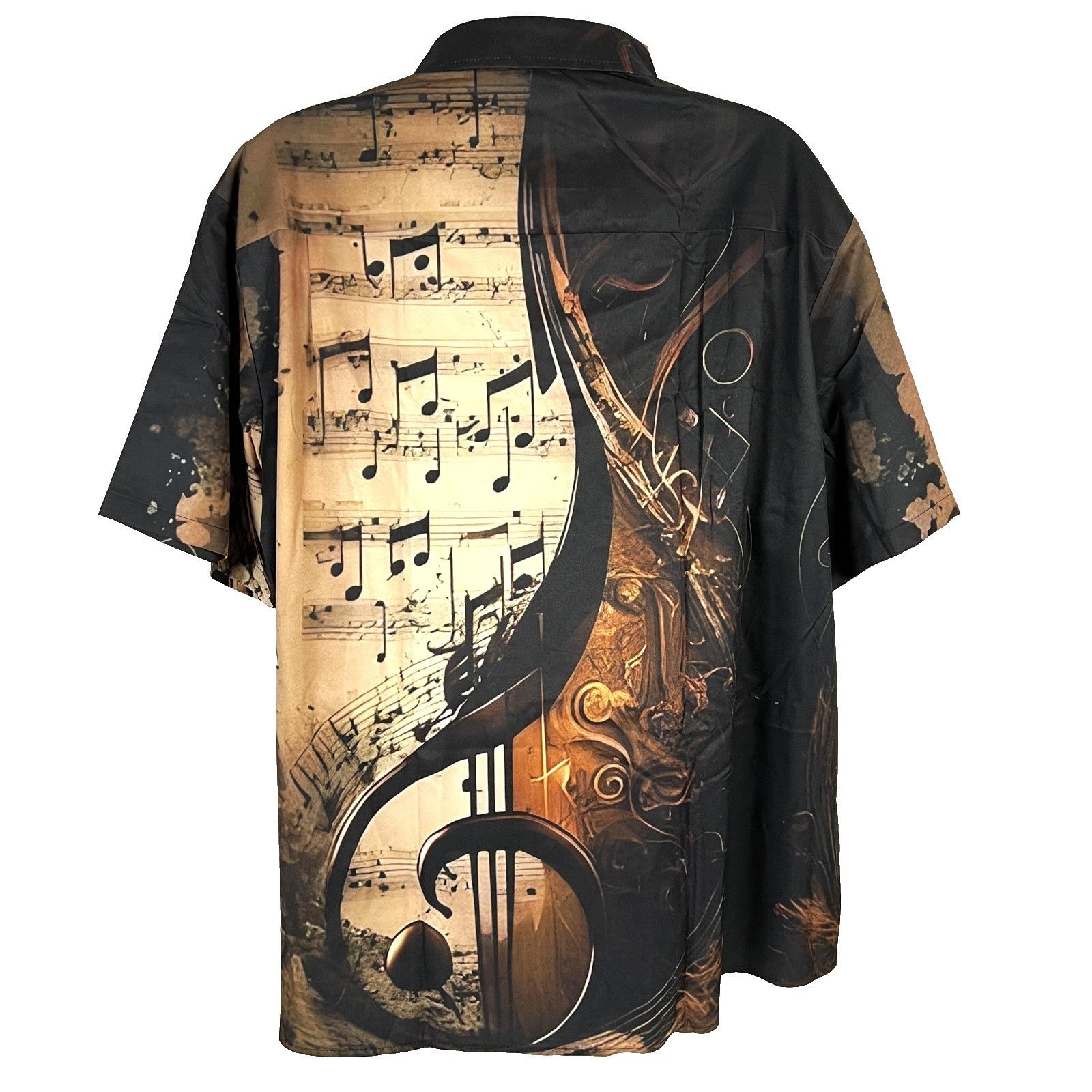 Other Royaura Hawaiian Jazz Music Notes Mens Button Shirt size 2XL Size US XXL / EU 58 / 5 - 2 Thumbnail