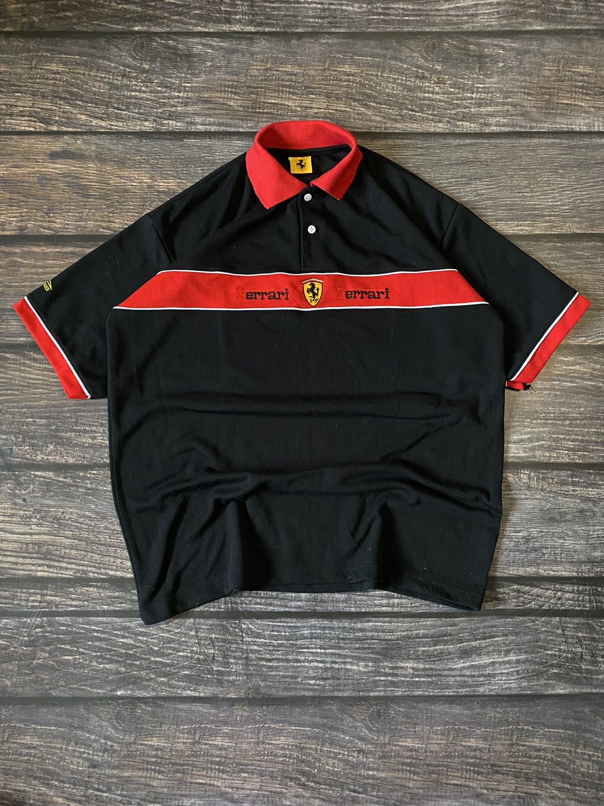 Ferrari × Vintage 1996 Ferrari Rare Licensed Shirt Size US XL / EU 56 / 4 - 2 Thumbnail