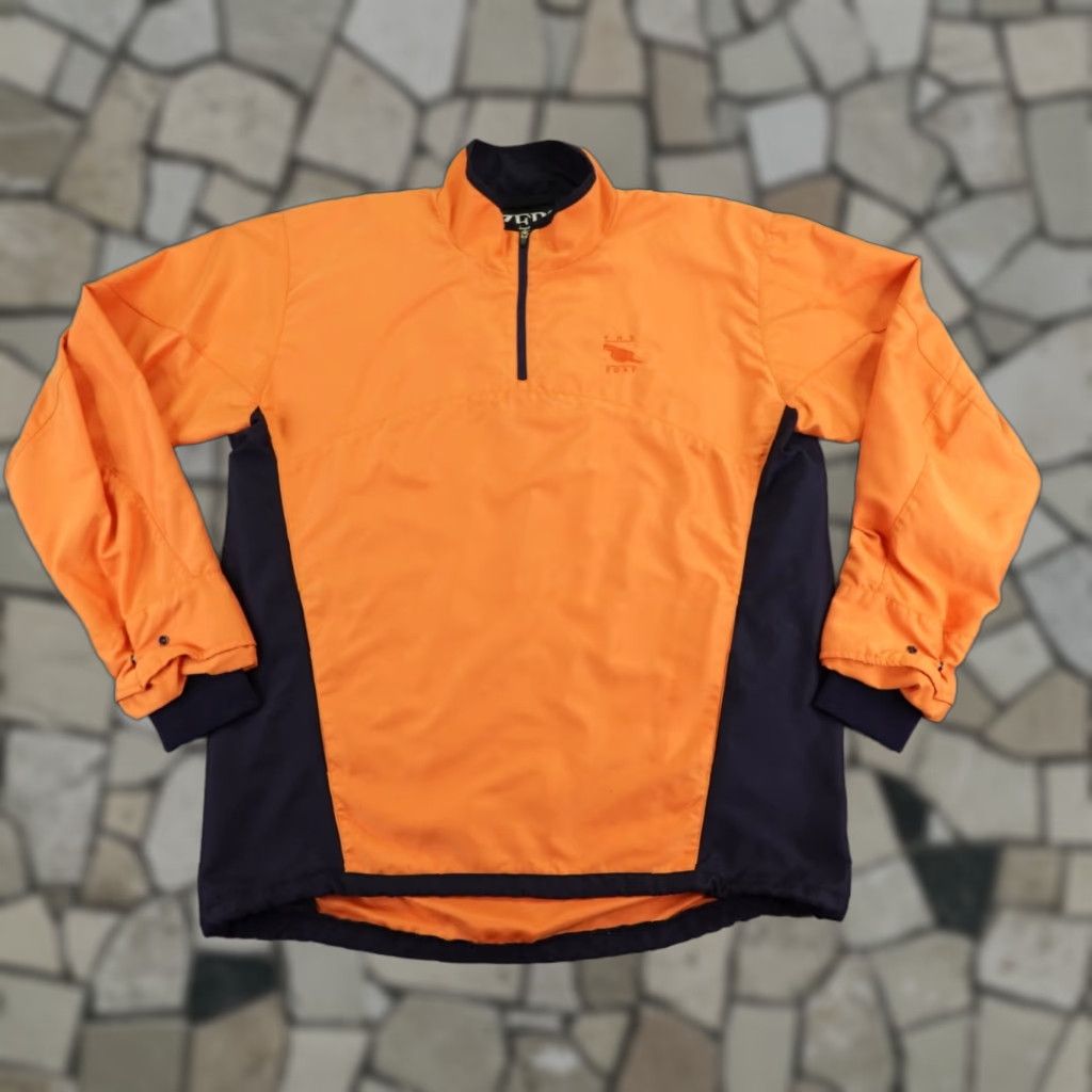 Vintage VINTAGE Zero Restriction Jacket Mens Medium Orange Golf Windbreaker 1/4 Zip Pullover Size US M / EU 48-50 / 2 - 1 Thumbnail