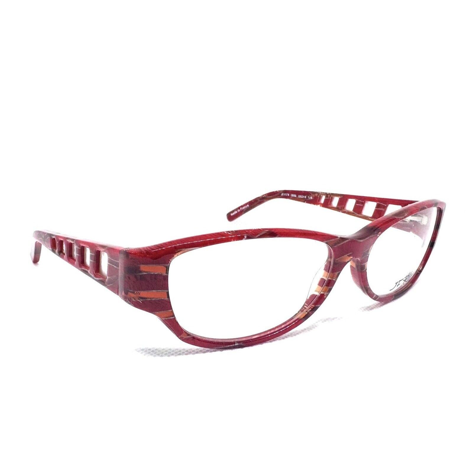 J.F. REY JF REY BY BOZ JF1178 RED EYEGLASSES RX FRAMES 55 15 FRANCE Size ONE SIZE - 3 Thumbnail