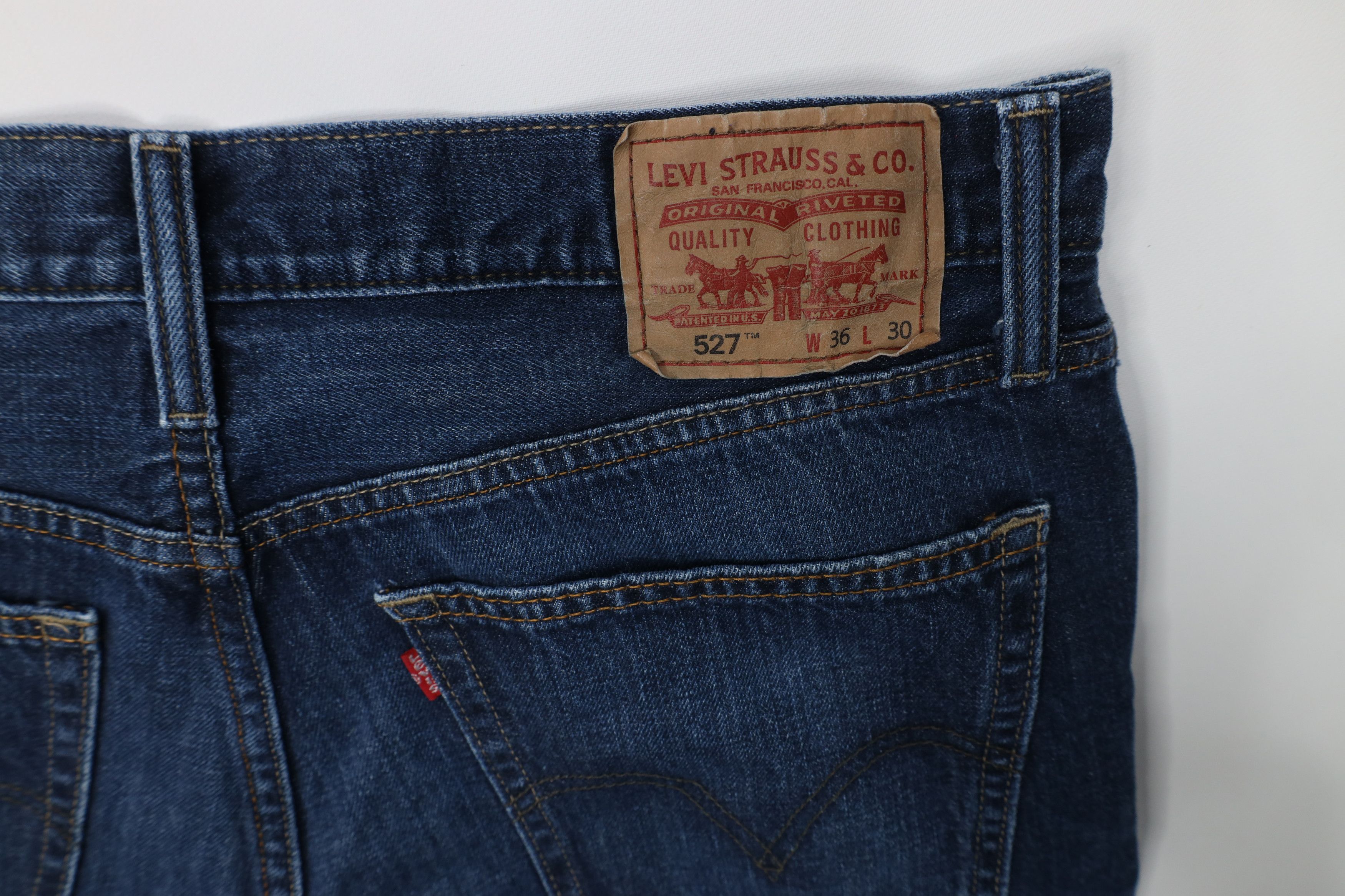 Levi's Vintage Y2K Levis 527 Western Flared Bootcut Denim Jeans Size US 36 / EU 52 - 11 Thumbnail