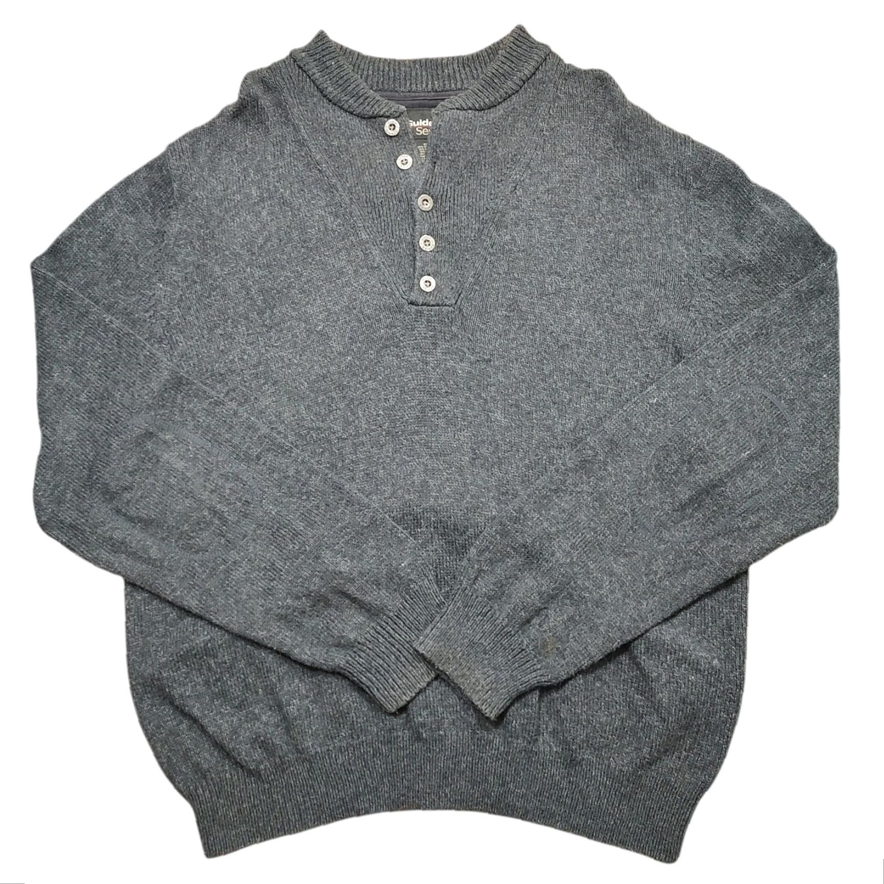 Vintage VINTAGE Gander Mountain Guide Series Wool Blend Sweater Mens XL Gray Pullover Crew Neck Knit Collar 90s Outdoor USA Sweater Mens Size US XL / EU 56 / 4 - 2 Thumbnail