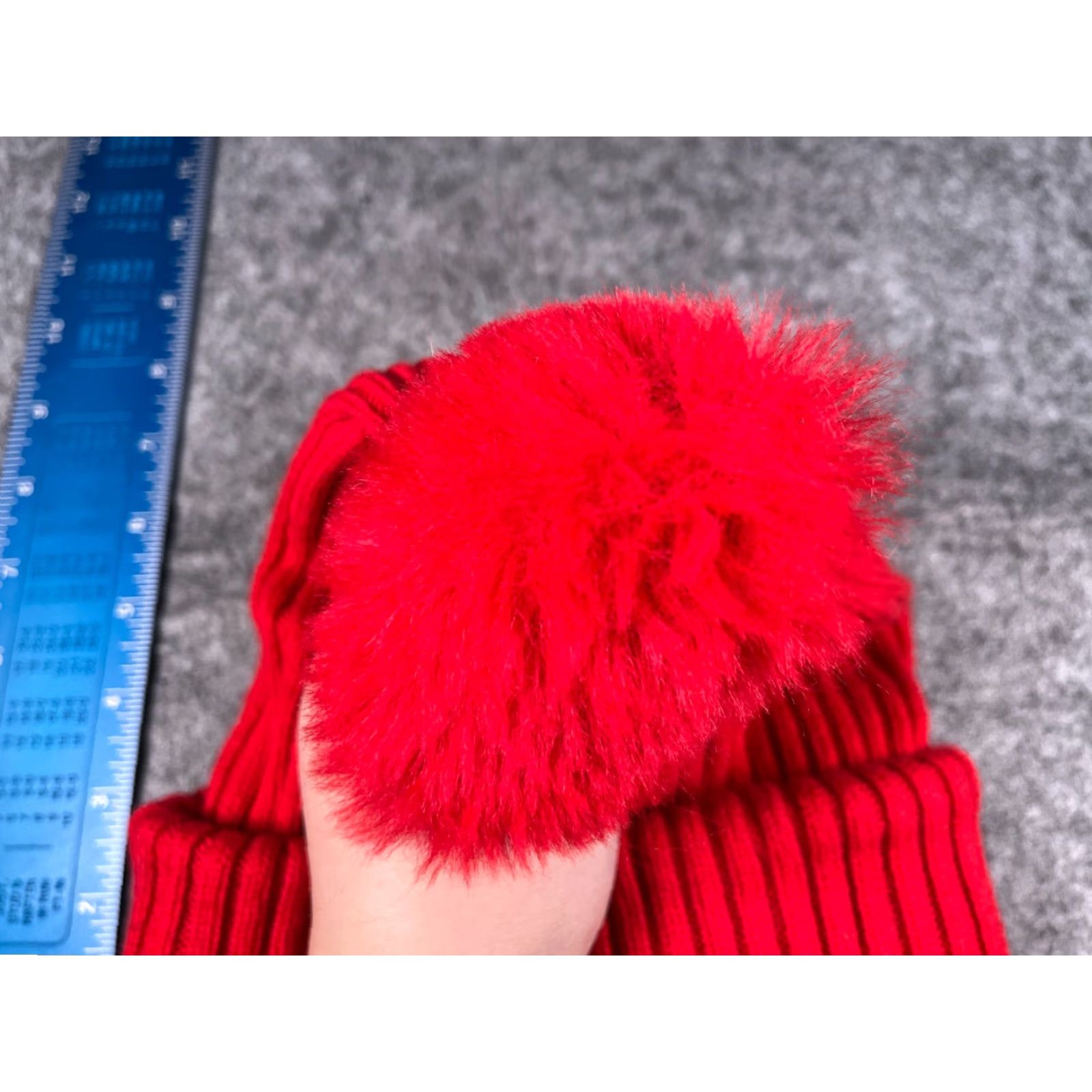 Vintage Jacadi Paris Beanie Hats One Size Adult Red Knit Wool Blend Pom Ski Beanie Mens Seasonal Winter Size ONE SIZE - 4 Thumbnail