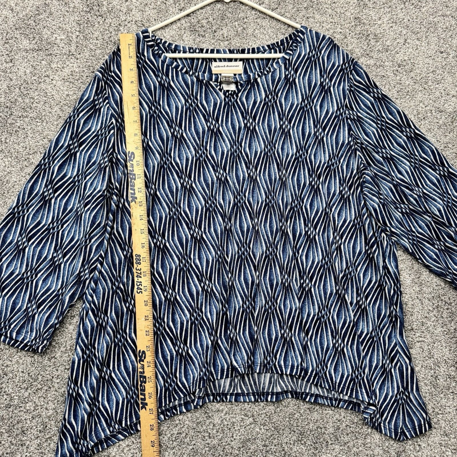 Other Alfred Dunner Blouse Womens 3X Plus Lagenlook Buckle 2010s Size 3XL / US 20-22 - 2 Thumbnail
