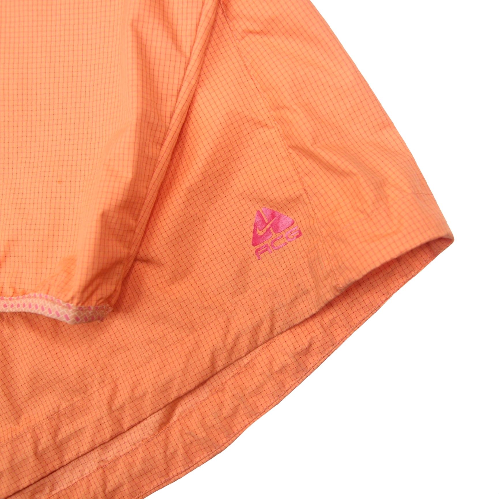 Nike ACG VINTAGE Nike ACG Windbreaker Jacket Womens Medium Orange Packable Jacket Size M / US 6-8 / IT 42-44 - 3 Thumbnail