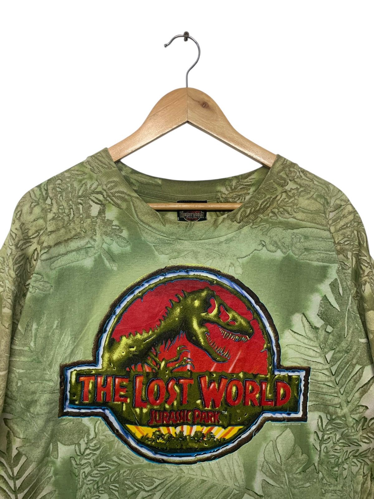 Other Vintage 90's Jurassic Park "The Lost World" Tye Dye T Shirt Size US XL / EU 56 / 4 - 7 Thumbnail