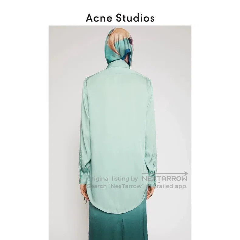 Acne Studios Acne Studios Blue Dog Printed Shirt Size 4XL / US 24-26 - 8 Thumbnail