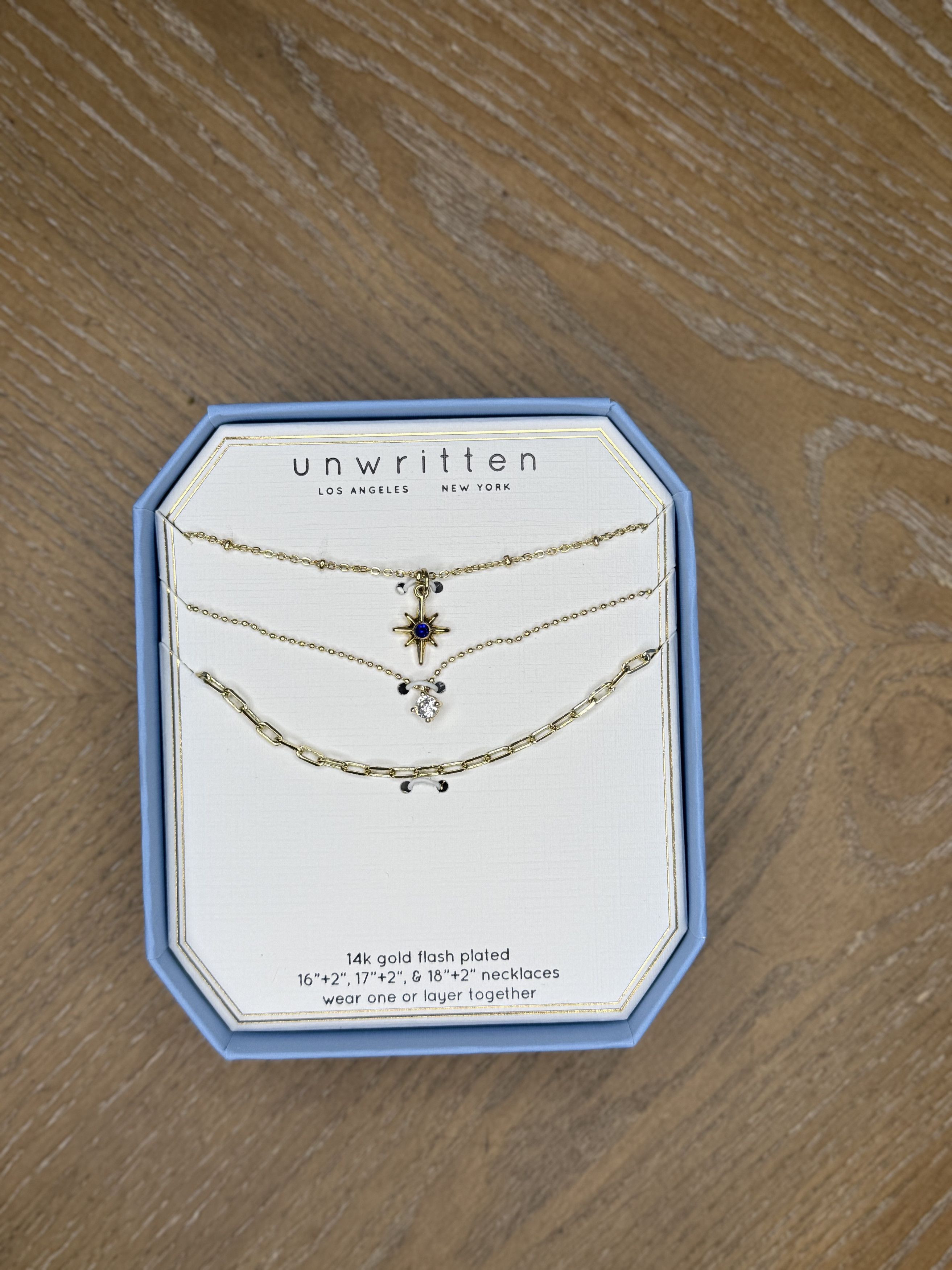 Other New Unwritten Gold Layered Necklace Set 14K Gold Plated Size ONE SIZE - 1 Thumbnail