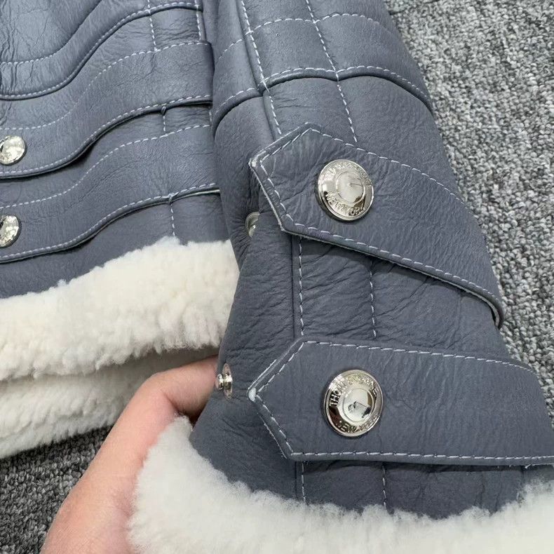 Thom Browne Thom Browne Sheepskin fur all-in-one jacket 2503-Nextarrow Size US S / EU 44-46 / 1 - 3 Thumbnail