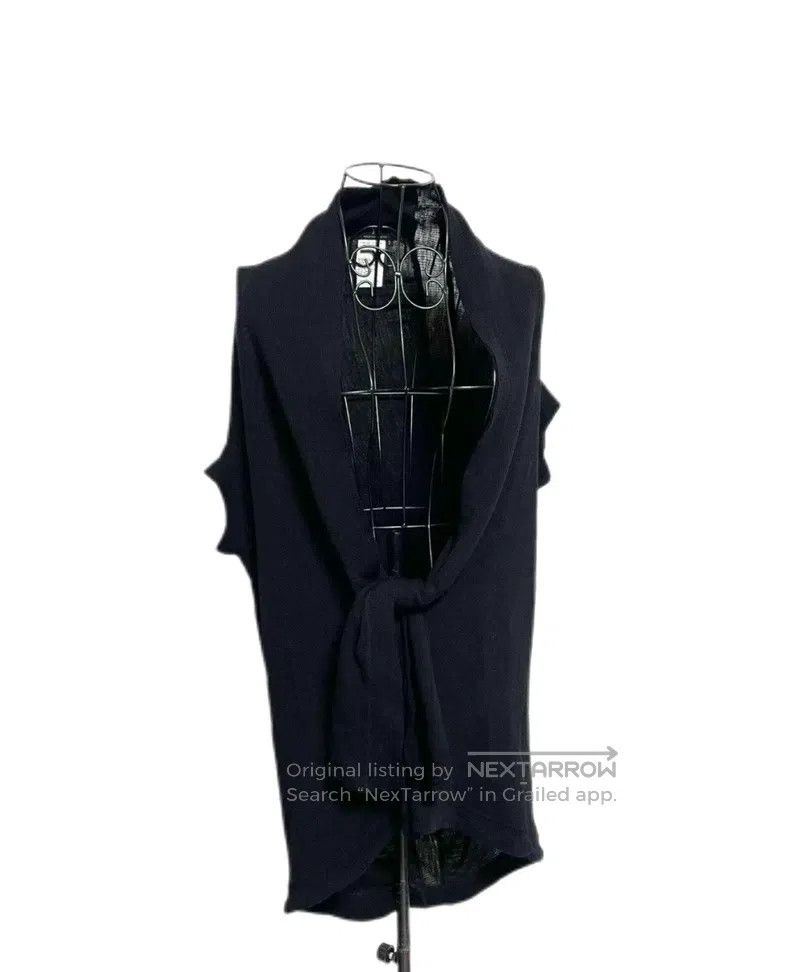 Yohji Yamamoto Yohji Yamamoto size 3 Distorted lace knit cashmere shirt Size L / US 10 / IT 46 - 1 Thumbnail