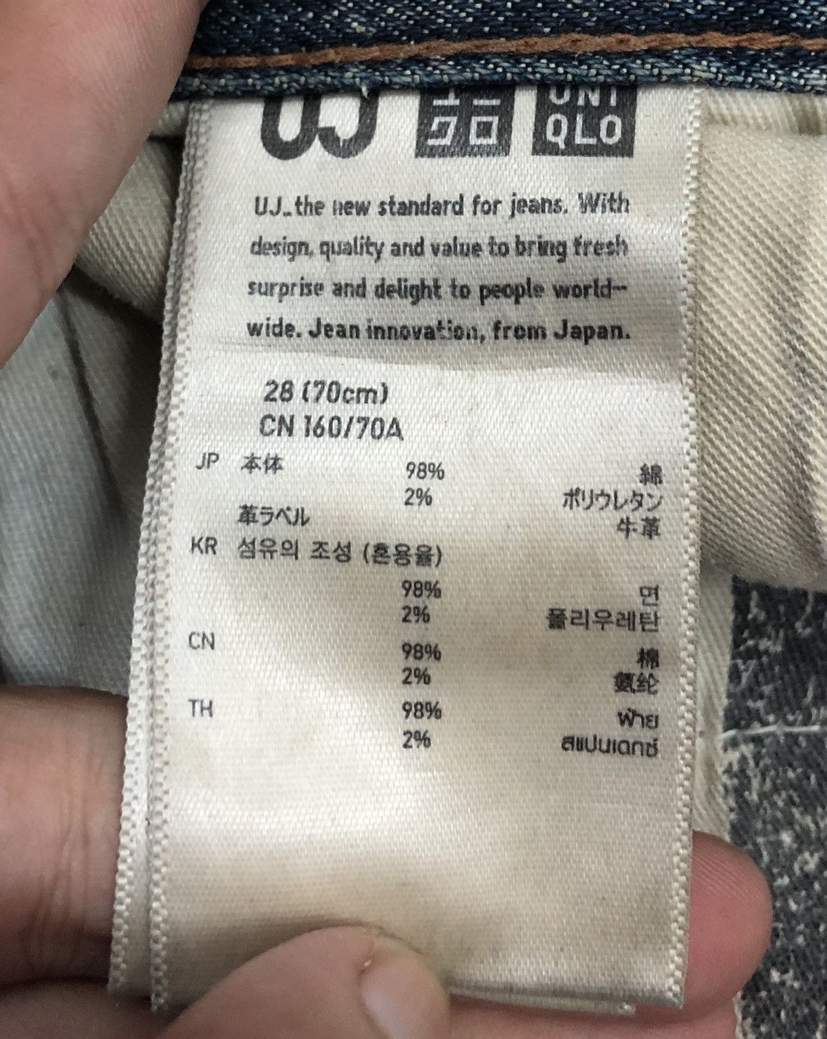 Uniqlo Vintage Uniqlo UJ Denim Pants Size US 32 / EU 48 - 21 Thumbnail