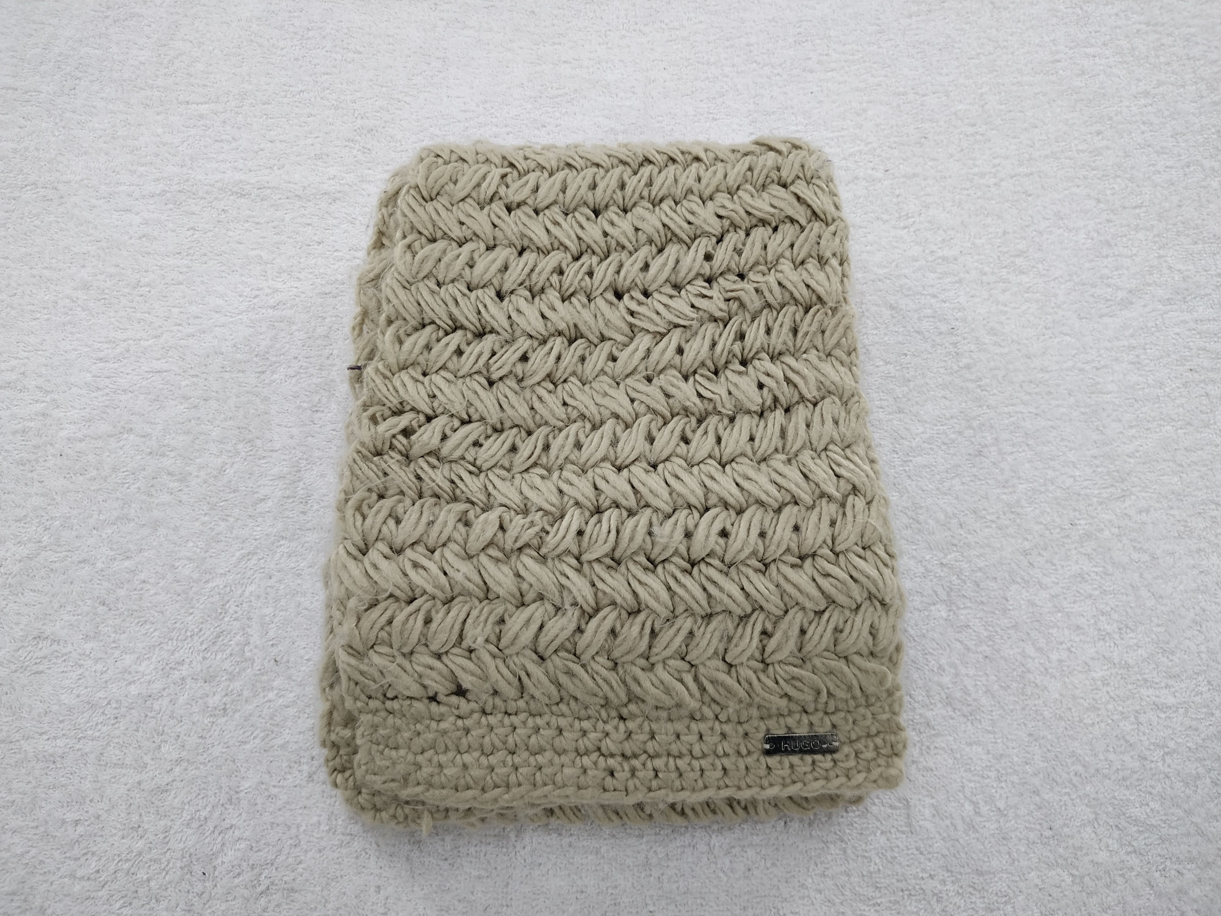 Hugo Boss Vintage Hugo Boss Wool Scarf/Muffler/Neckwear MF019 Size ONE SIZE - 2 Thumbnail