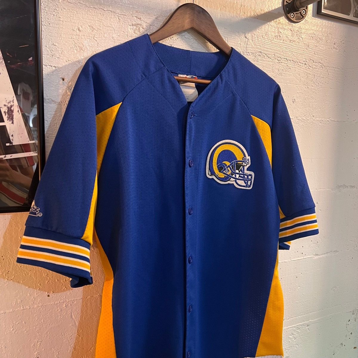 Majestic × NFL × Vintage Vintage 90's Los Angeles Ram's Majestic Jersey - XL Size US XL / EU 56 / 4 - 4 Thumbnail