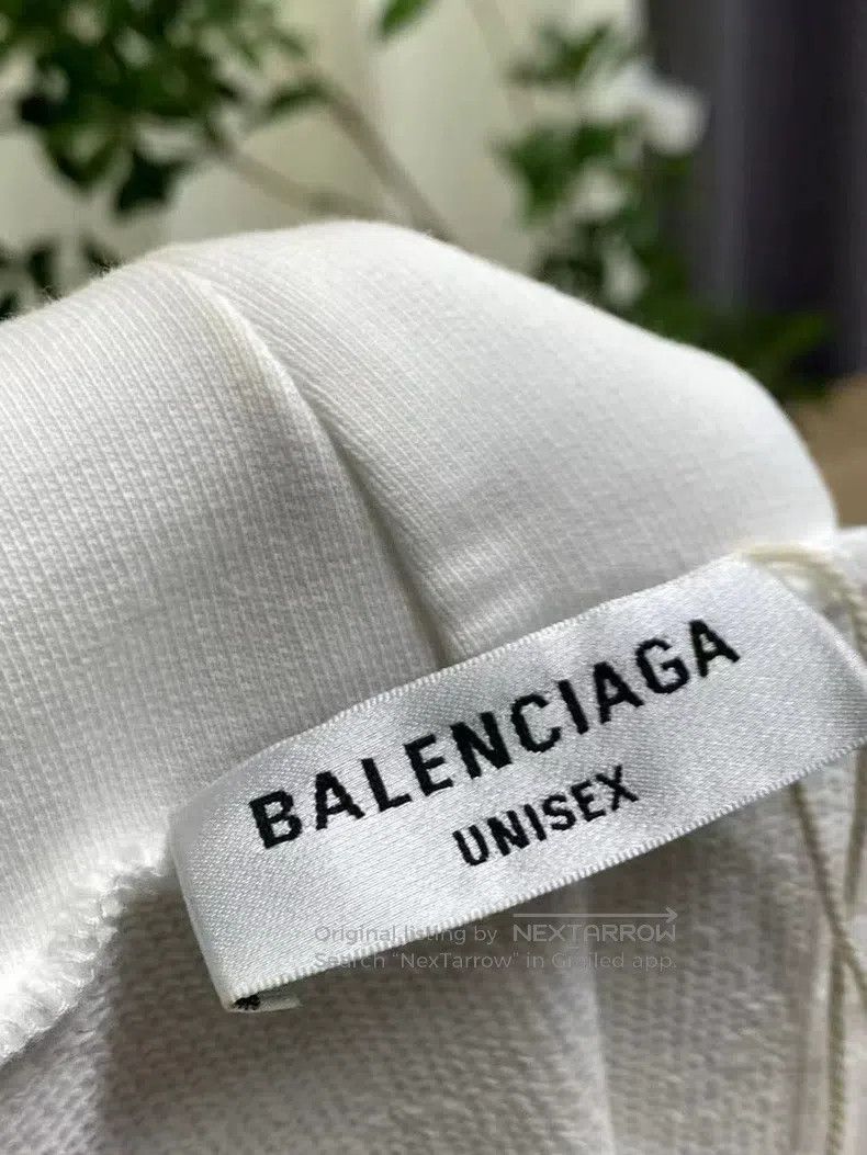 Balenciaga Balenciaga Front and Back Slogan Hoodie Sweatshirt Size US XS / EU 42 / 0 - 5 Thumbnail