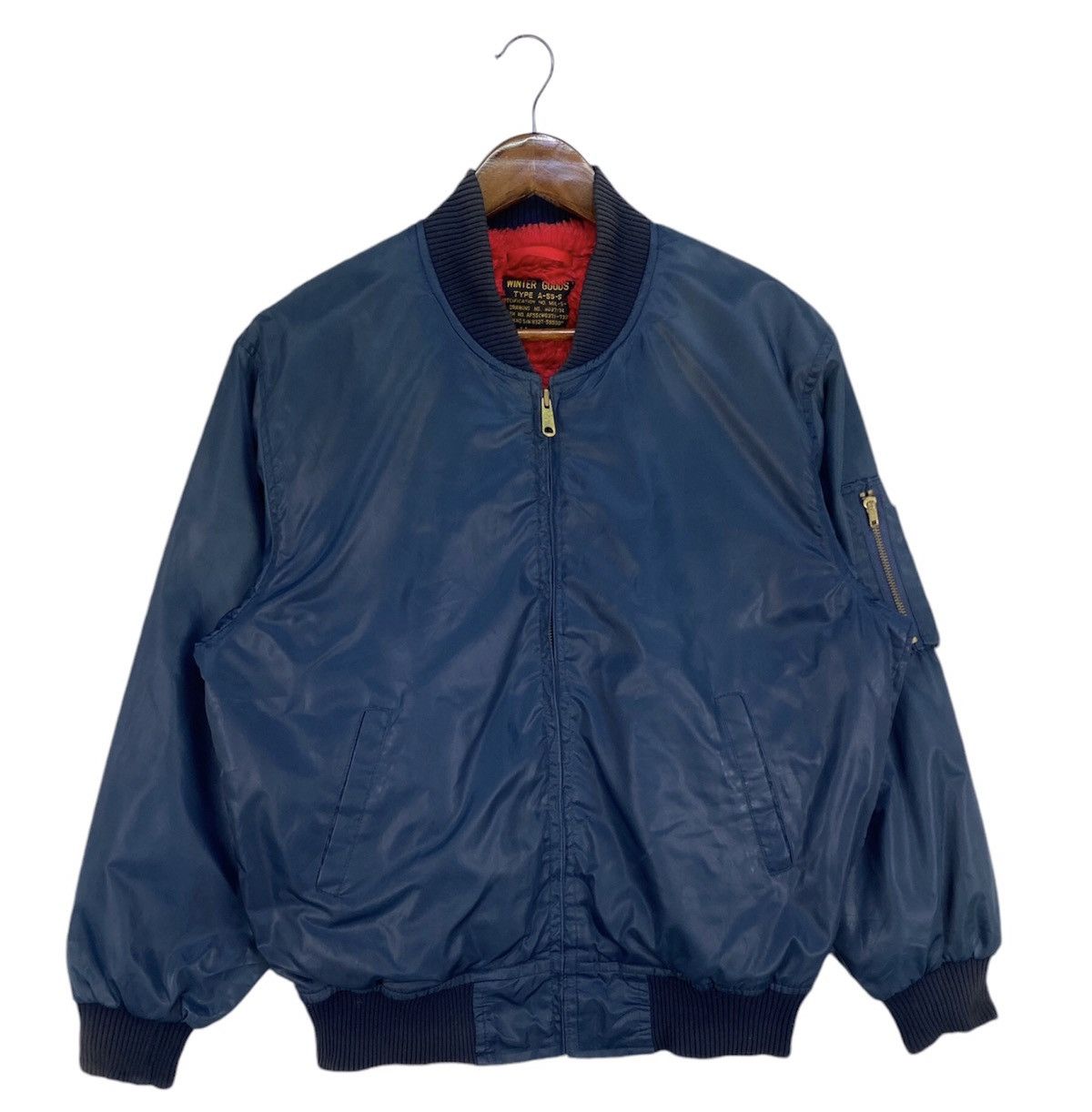 Vintage 💥RARE💥VINTAGE BOMBER JACKET Size US XL / EU 56 / 4 - 1 Thumbnail