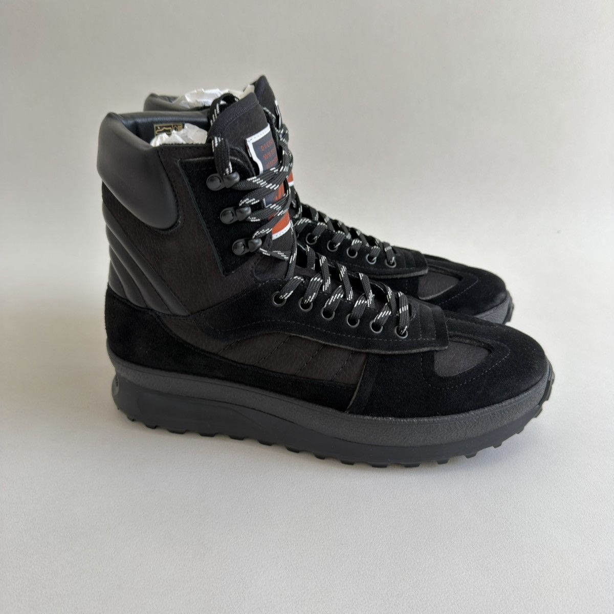 Maison Margiela A/W 24 ‘Climber’ Black High Top Sneakers Size US 11 / EU 44 - 2 Thumbnail