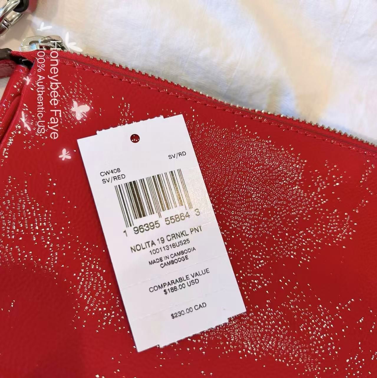 Coach Nolita 19 CW408 plus extended strawberry chain Size ONE SIZE - 8 Thumbnail