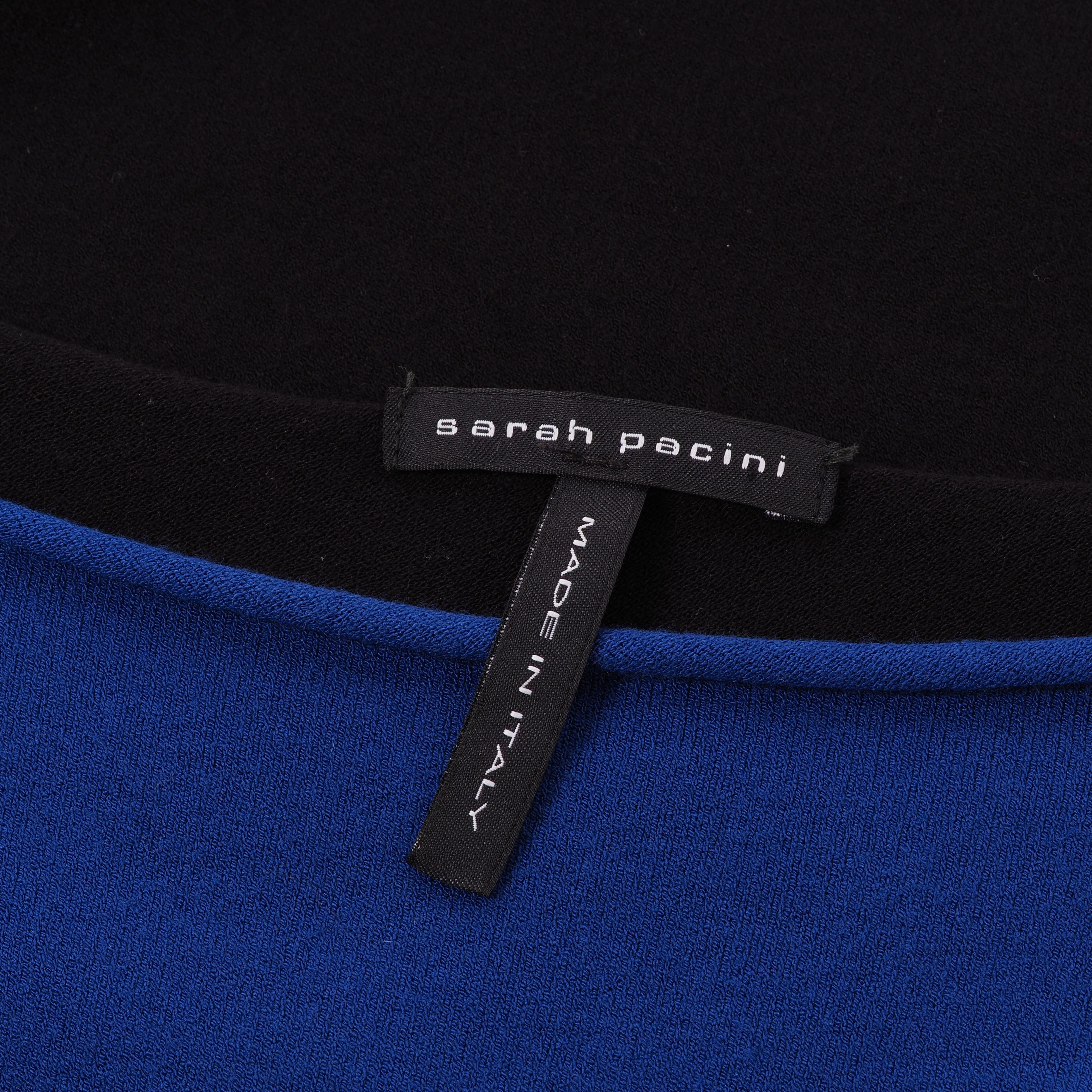 Sarah Pacini Sarah Pacini Women's Soft Black Blue Dress Size ONE SIZE - 4 Thumbnail