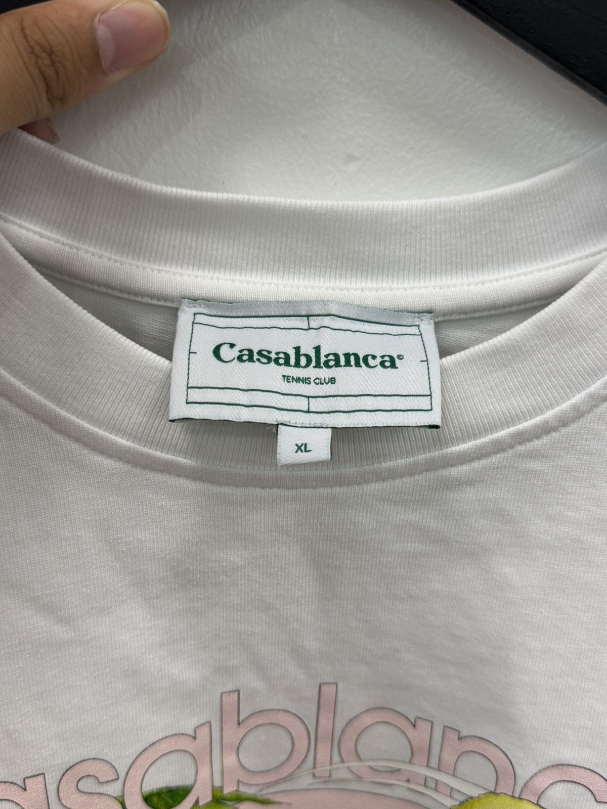Casablanca Casablanca Tennis Club T-Shirt White X-Large SHIPS FAST Size US XL / EU 56 / 4 - 3 Thumbnail