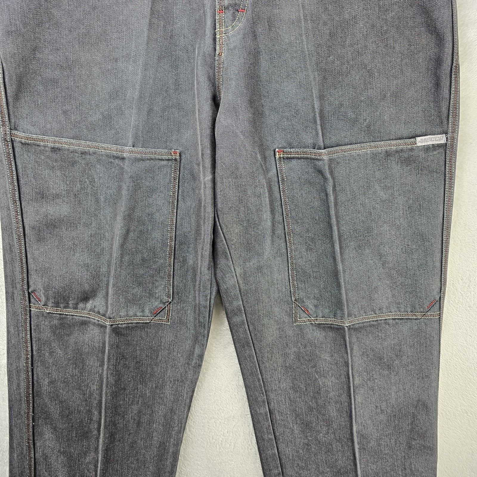 Mecca Vtg Mecca Jeans Mens 38 (Fits36x33) Baggy Chore Pocket Y2K Size US 36 / EU 52 - 3 Thumbnail
