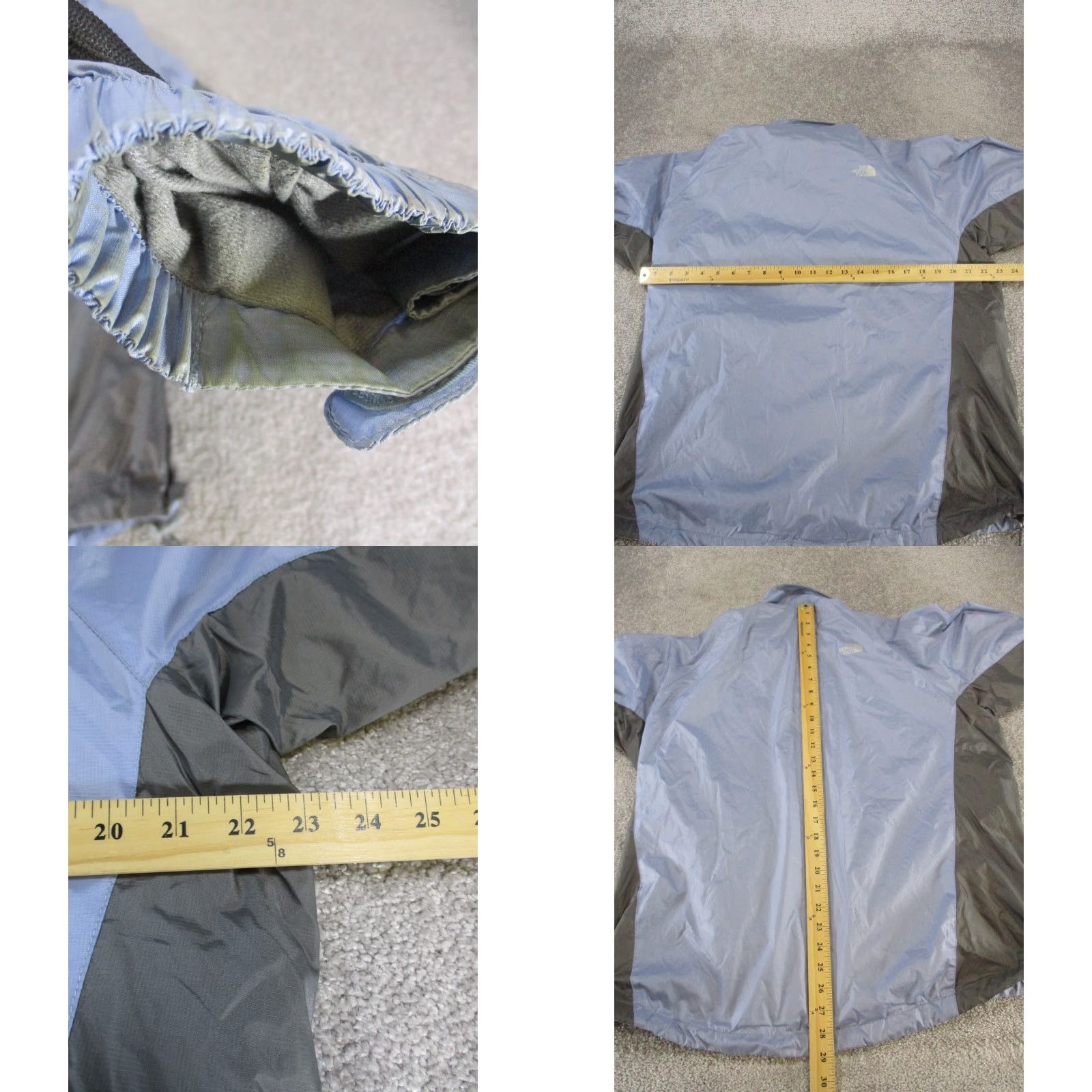 The North Face The North Face Jacket Womens XL Blue Windbreaker Regular Nylon Lining Zip Mid-Length"} Size XL / US 12-14 / IT 48-50 - 8 Thumbnail