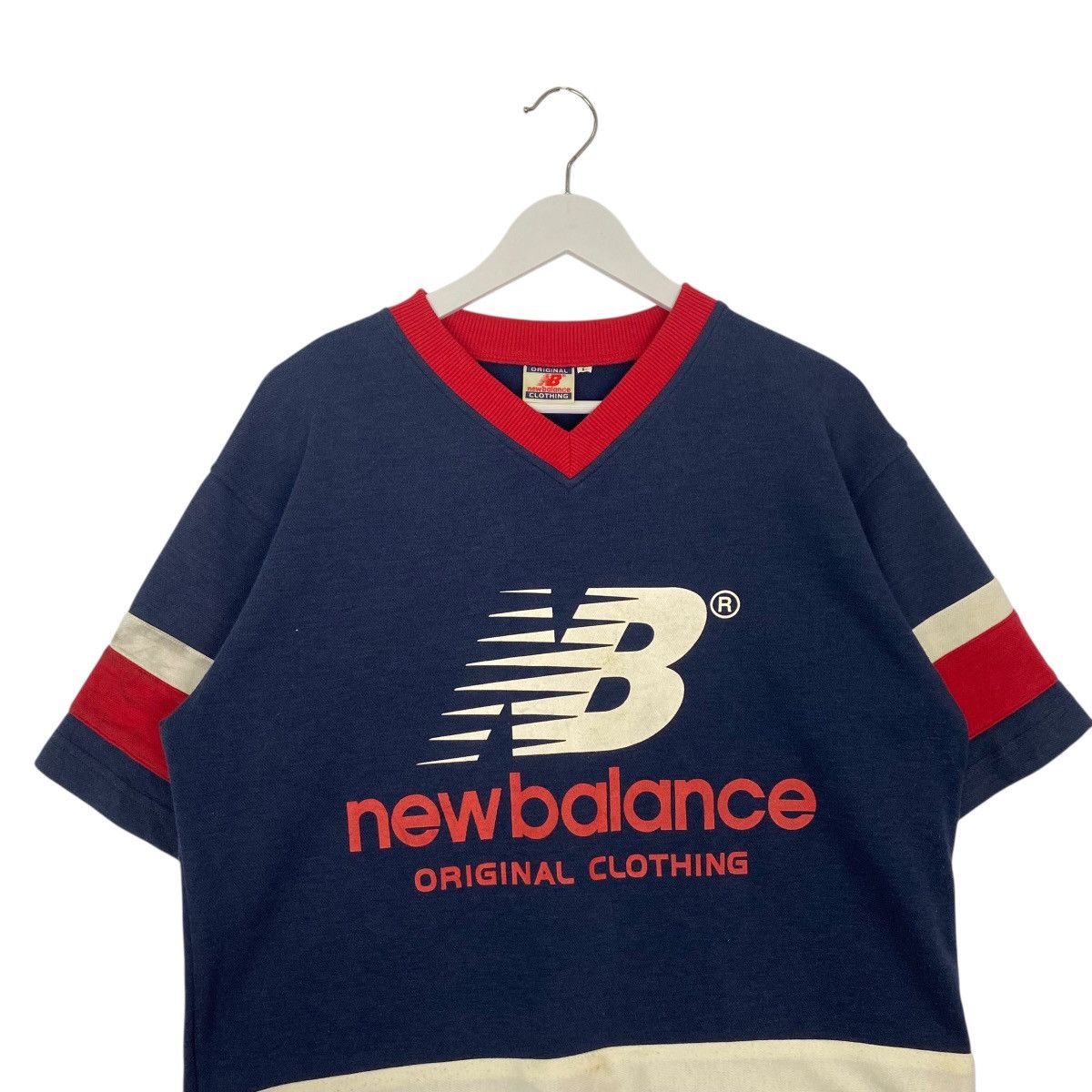 Vintage Vintage New Balance Full Print Long T-Shirt Blue Size L Size US L / EU 52-54 / 3 - 4 Thumbnail