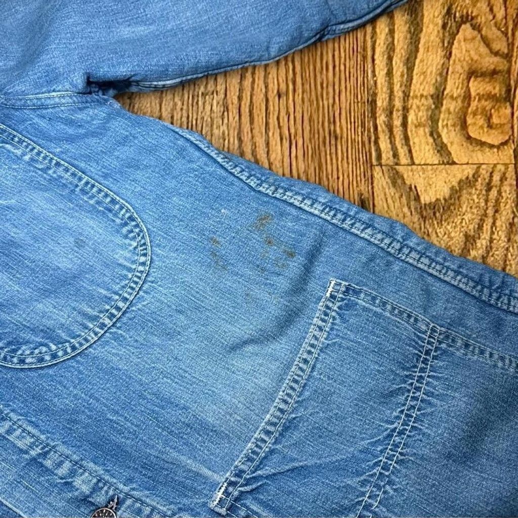 Other Vintage 60’s Blanket Lined Blue Denim Collared Chore Coat Size US L / EU 52-54 / 3 - 5 Thumbnail