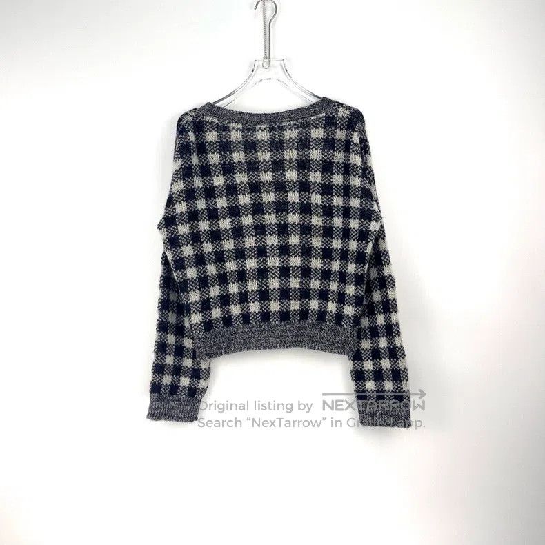 Dior Dior Dark blue plaid alpaca wool mulberry silk cashmere ca Size M / US 6-8 / IT 42-44 - 4 Thumbnail
