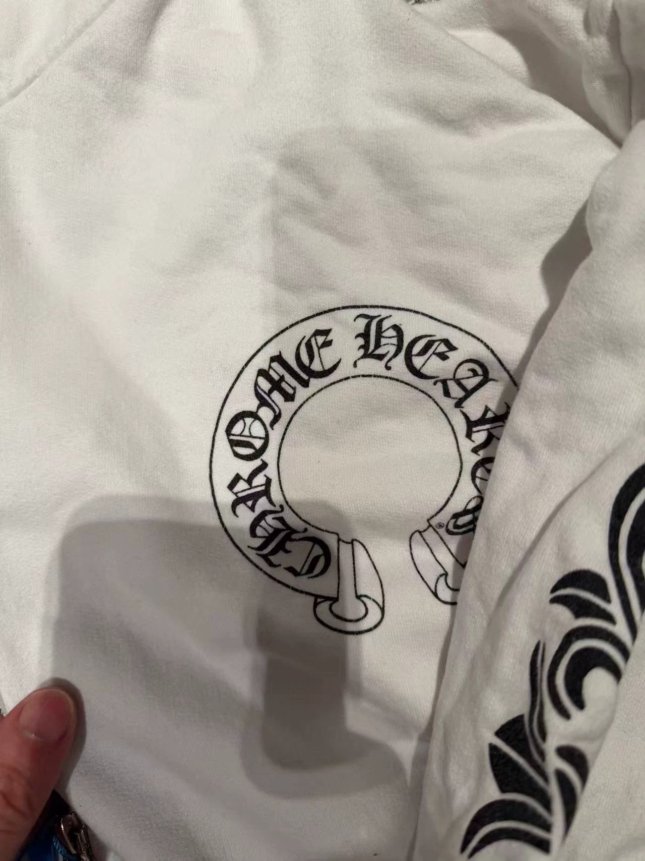 Chrome Hearts Chrome Hearts White Horseshoe Zip-Up Hoodie Size L / US 10 / IT 46 - 4 Thumbnail