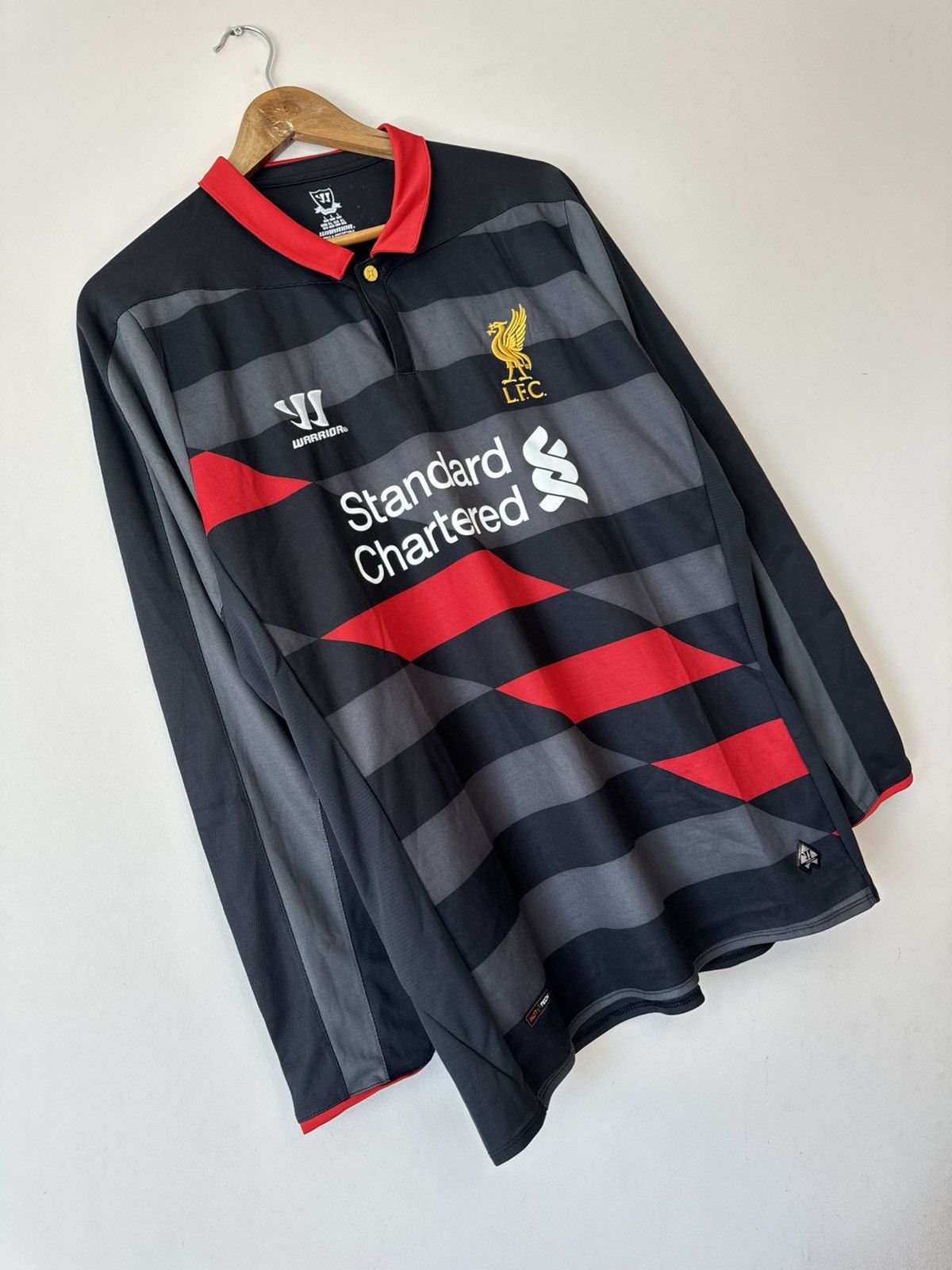 Warrior Liverpool 2014-2015 Third Soccer Longsleeve Jersey Shirt Kit Size US L / EU 52-54 / 3 - 4 Thumbnail