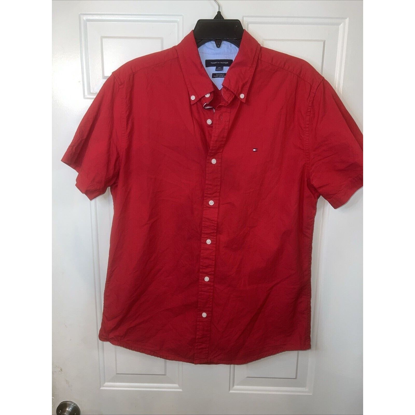 Tommy Hilfiger Tommy Hilfiger Button Up Shirt Men’s Size Large Short Sleeve Size US L / EU 52-54 / 3 - 1 Thumbnail