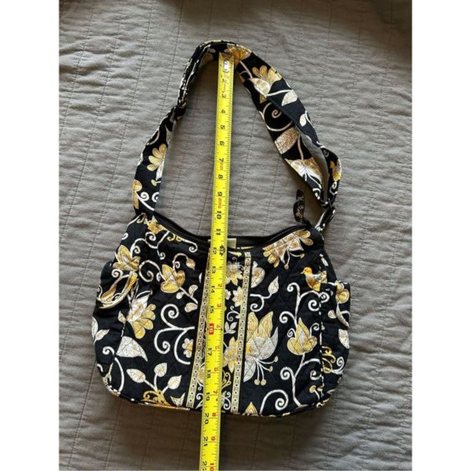 Vera Bradley Vera Bradley On the Go Shoulder Purse Yellow Bird Style Size ONE SIZE - 12 Thumbnail