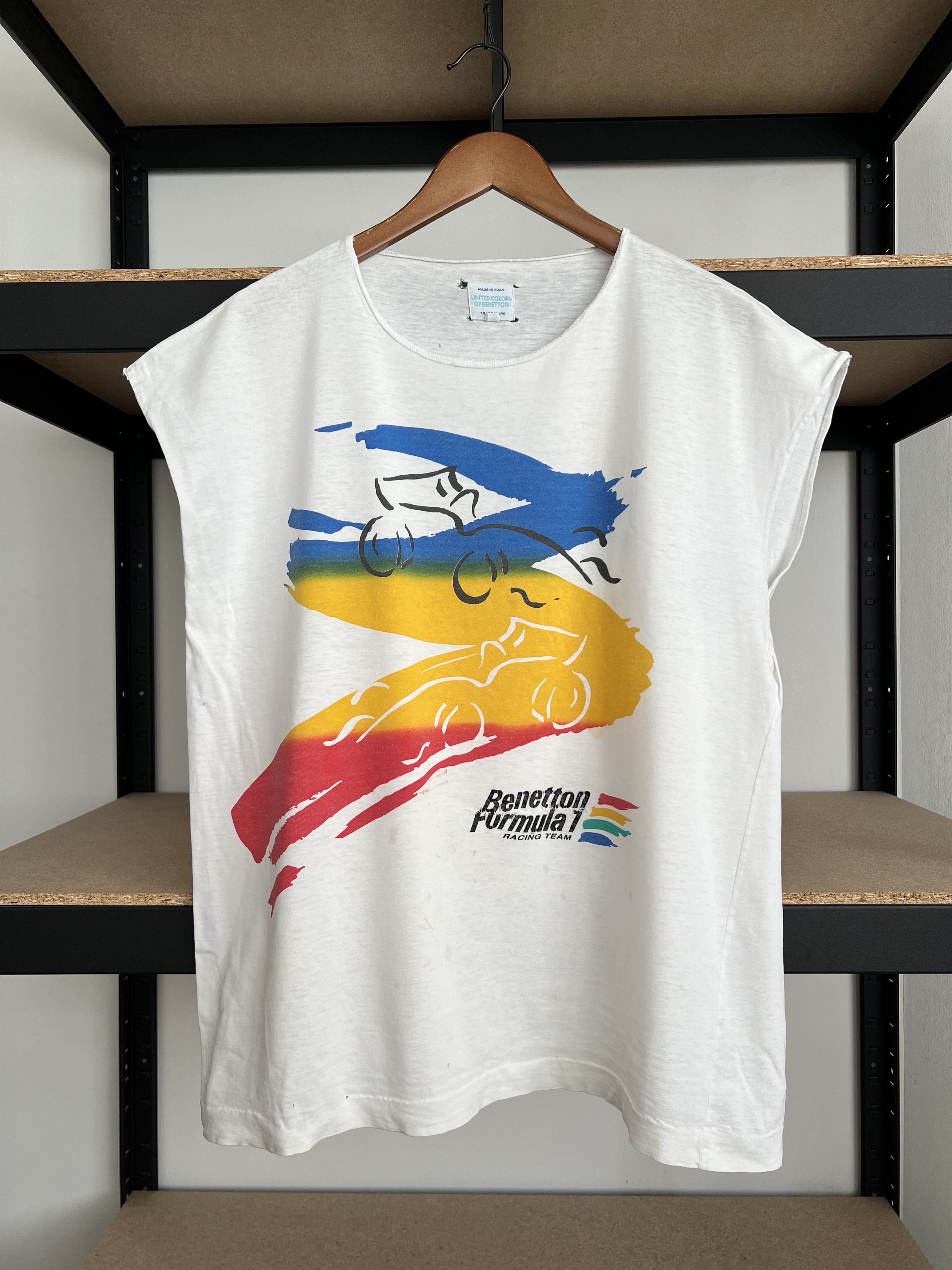 Vintage 90s Benetton Formula Racing Team F1 Sleeveless
