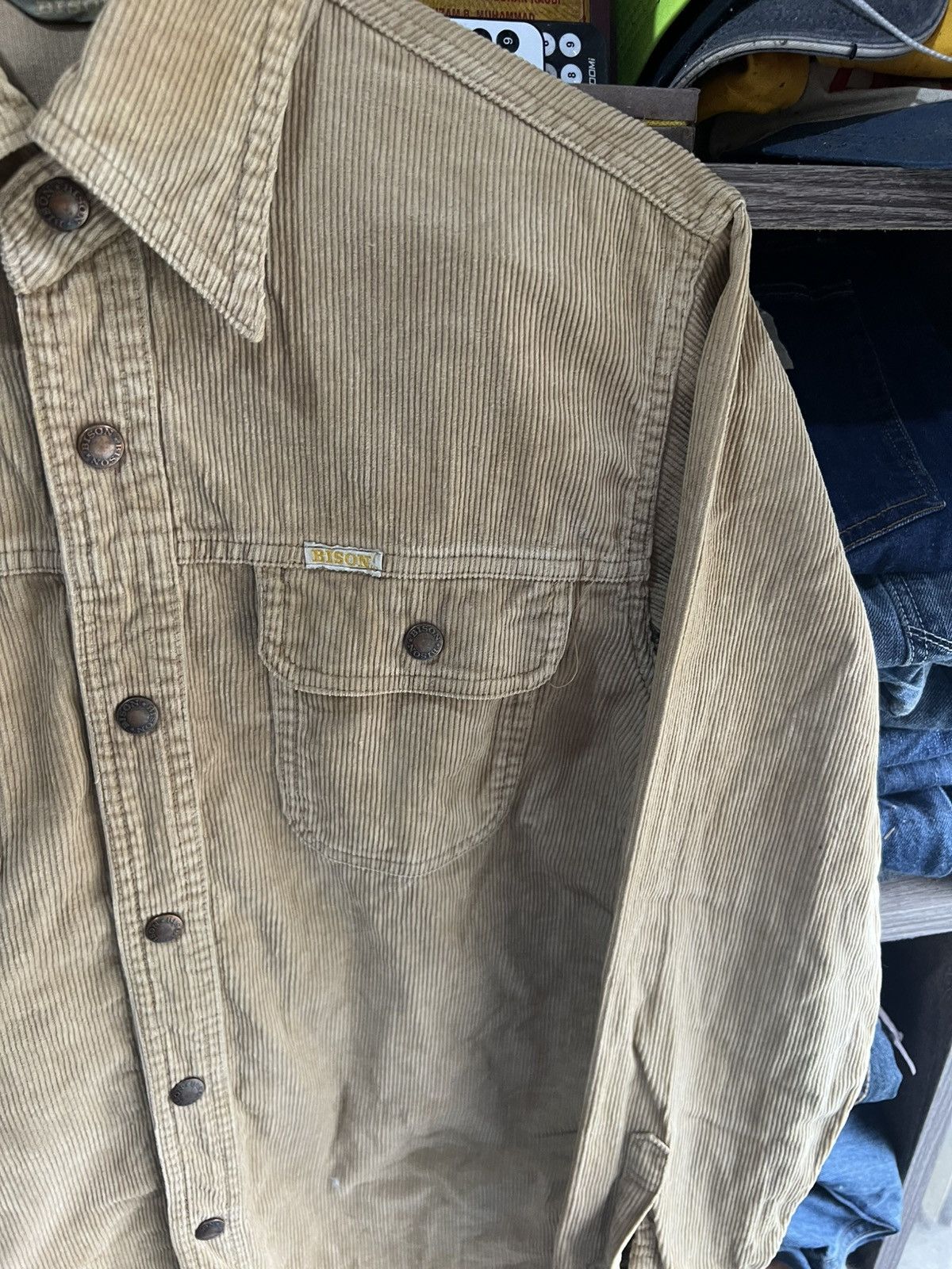 Japanese Brand 🔥Bison Corduroy Button Jacket Size US S / EU 44-46 / 1 - 5 Thumbnail