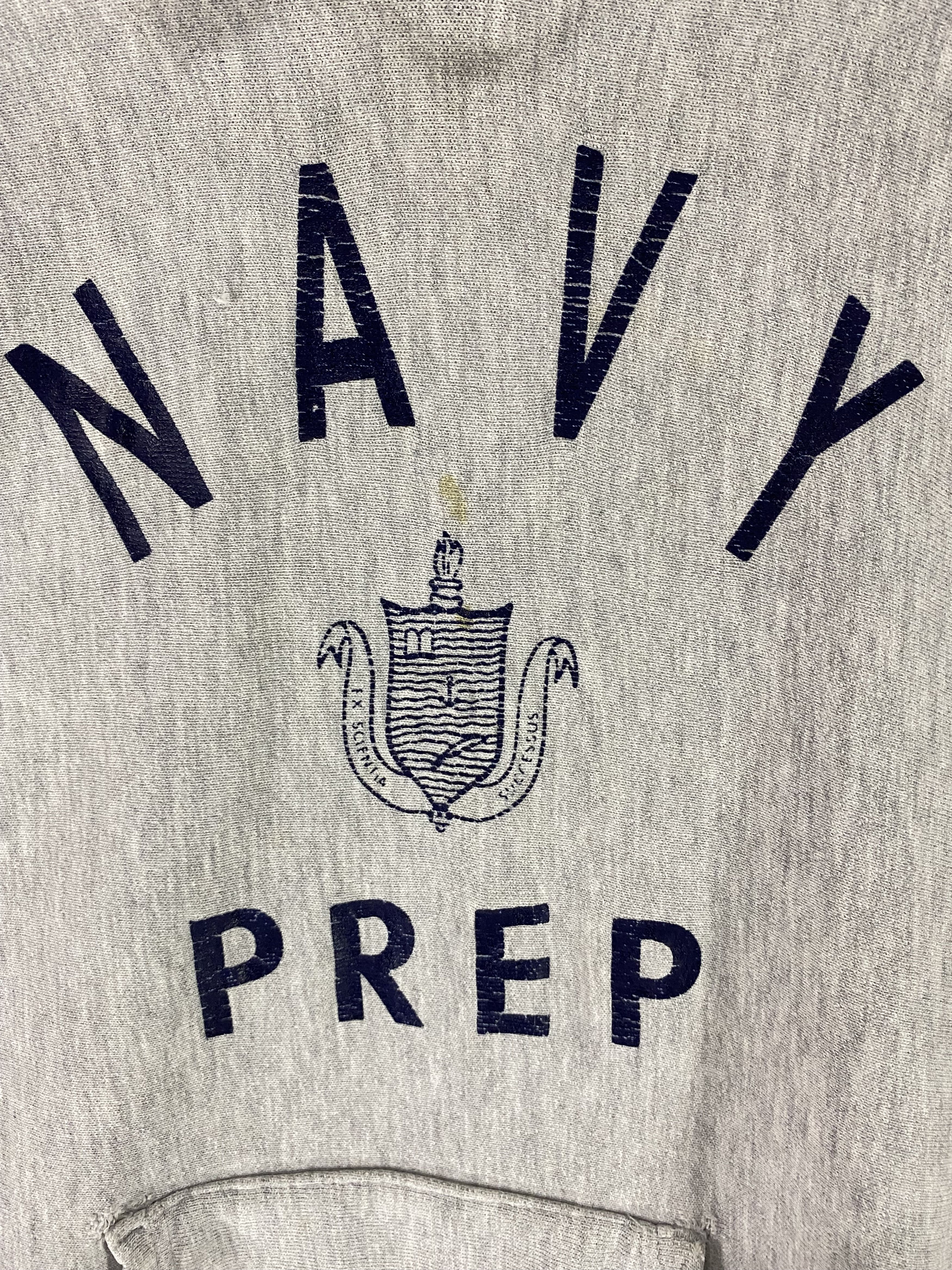 Champion × Vintage 90s Champion Reverse Weave Navy Prep NAPS hoodies sweatshirt Size US L / EU 52-54 / 3 - 4 Thumbnail