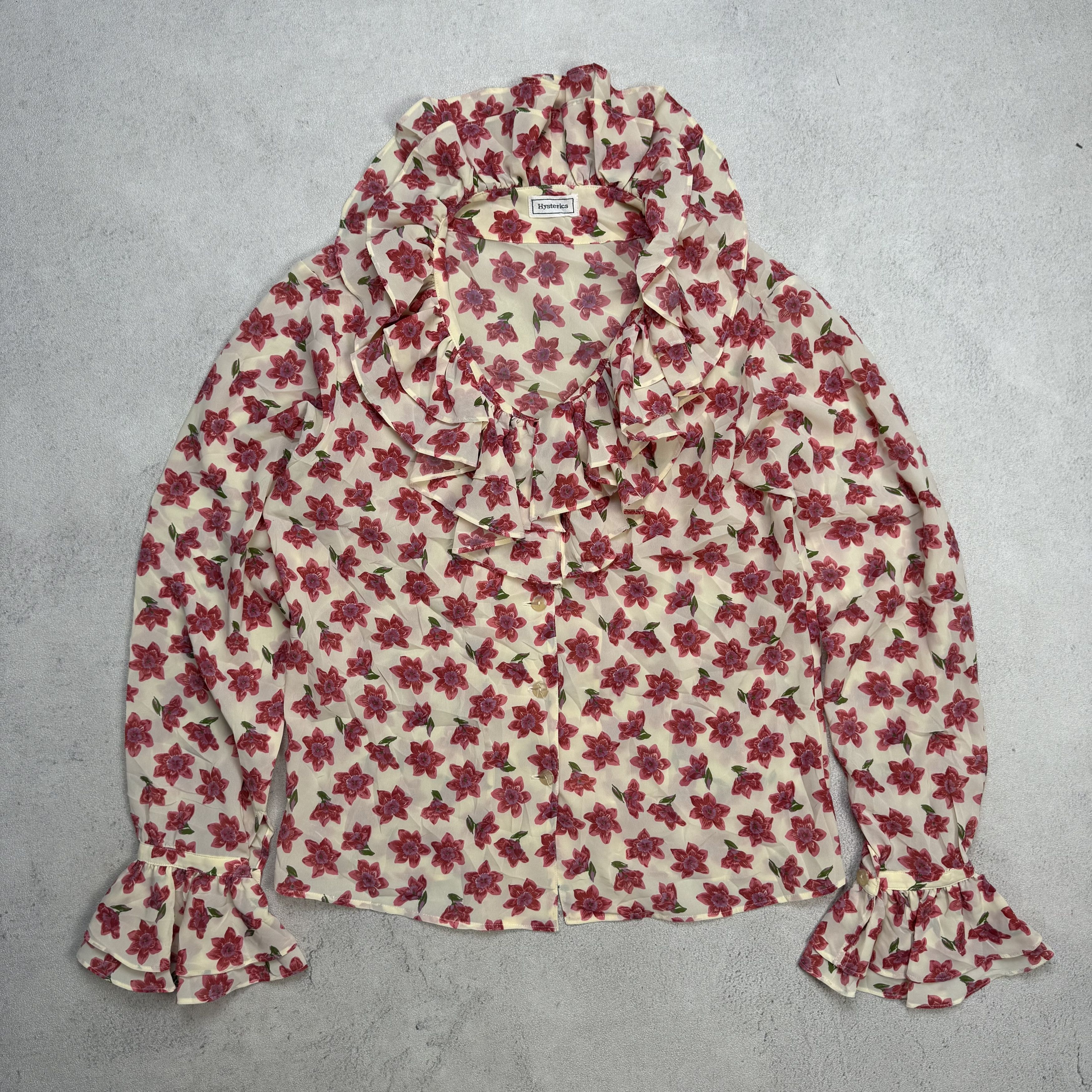 Hysteric Glamour Hysteric Glamour Blouse Floral Ruffles Size S / US 4 / IT 40 - 1 Thumbnail