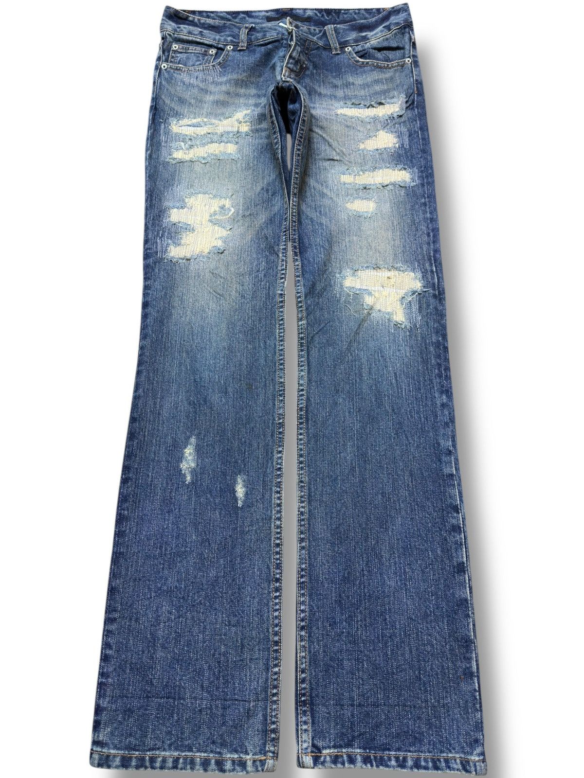 Kapital Vintage Yevs Slim Fit Grunge Distressed Denim Size US 30 / EU 46 - 1 Thumbnail