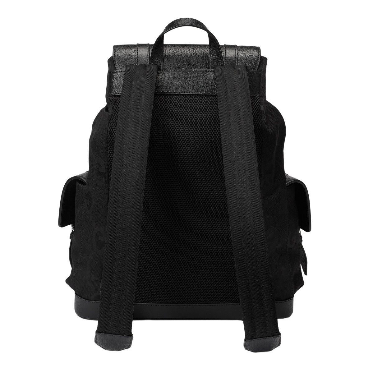 Gucci GUCCI $3100 Black Jumbo GG Canvas Backpack New & Authentic Size ONE SIZE - 3 Thumbnail