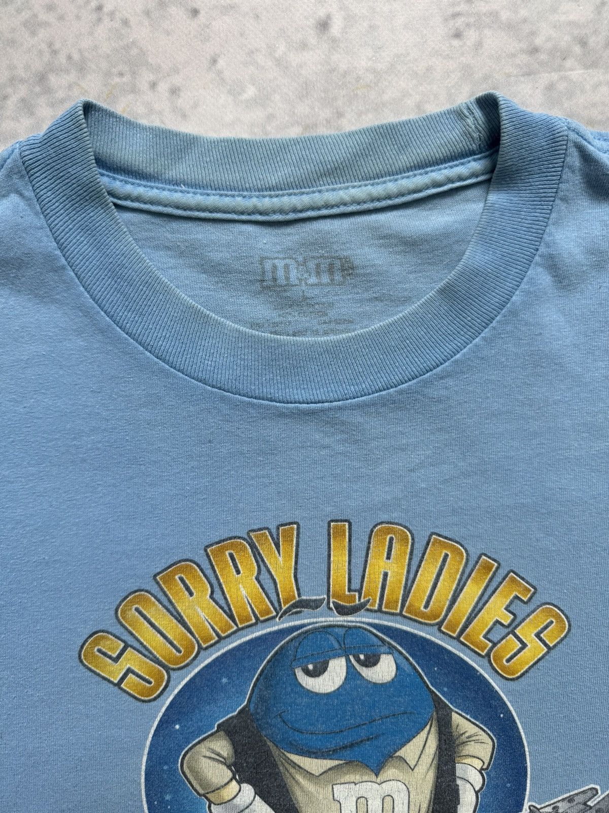 Vintage Funny Humor tee M&M’s blue t-shirt Size US M / EU 48-50 / 2 - 4 Thumbnail