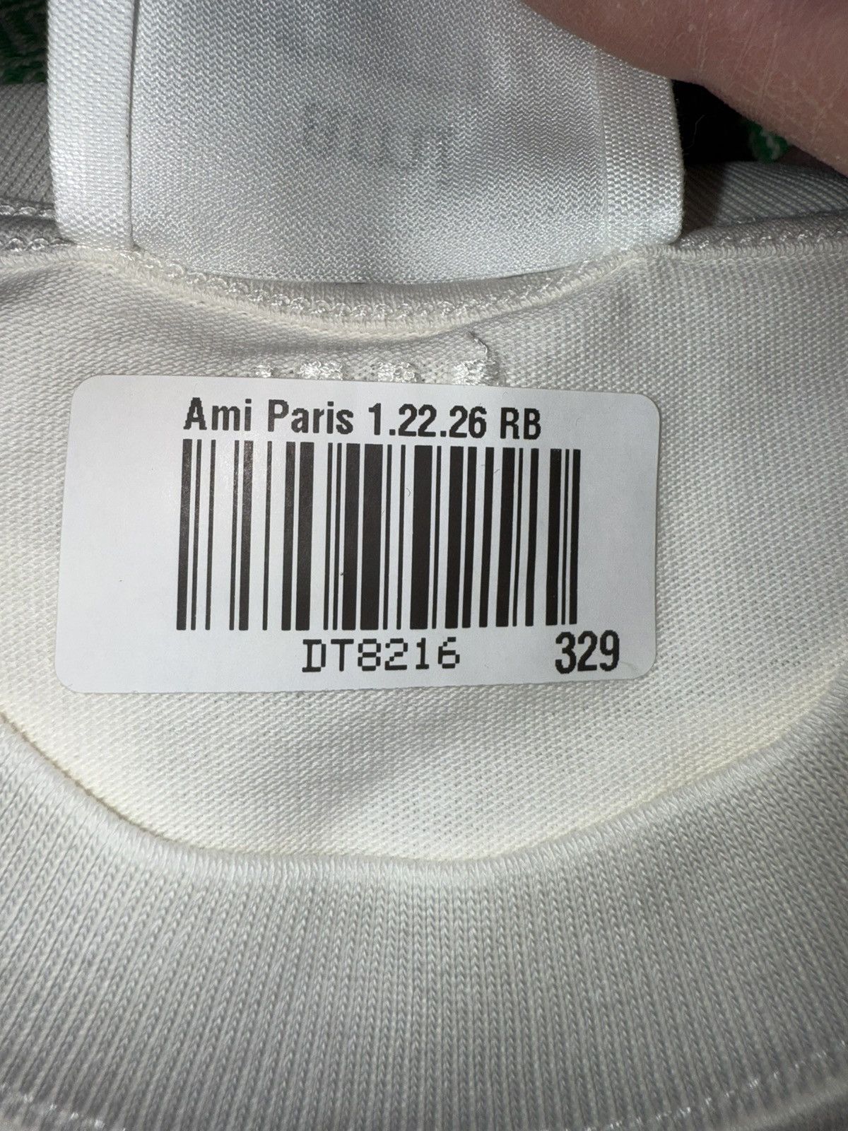 AMI AMI PARIS “De Coeur” embroidered cotton-jersey Tee! UNISEX! Size US XS / EU 42 / 0 - 17 Thumbnail