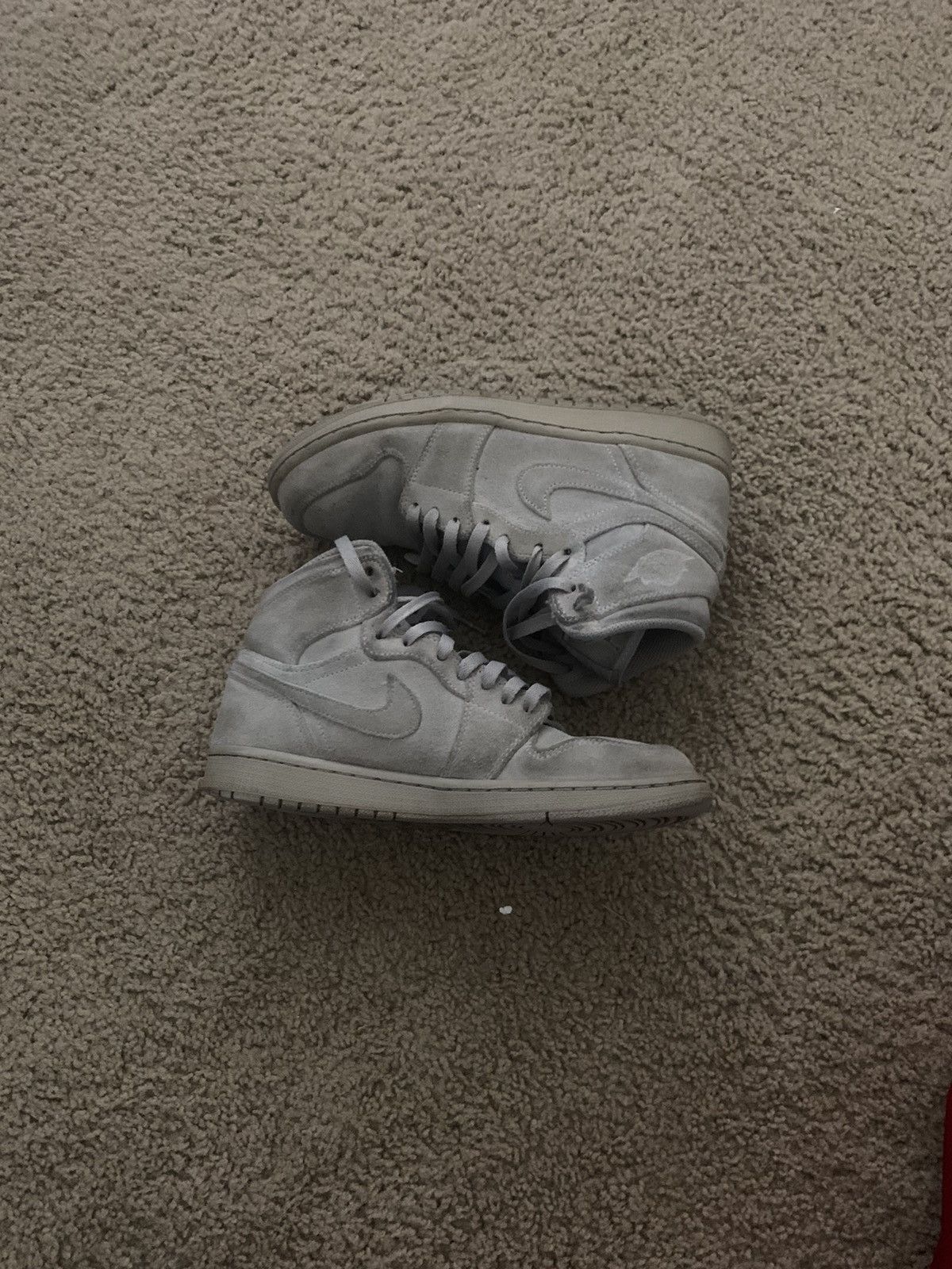 Air Jordan retro high gray suede