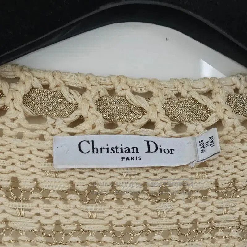 Dior Dior Gold Knit Long Sleeve Cardigan for Women . Size M / US 6-8 / IT 42-44 - 5 Thumbnail