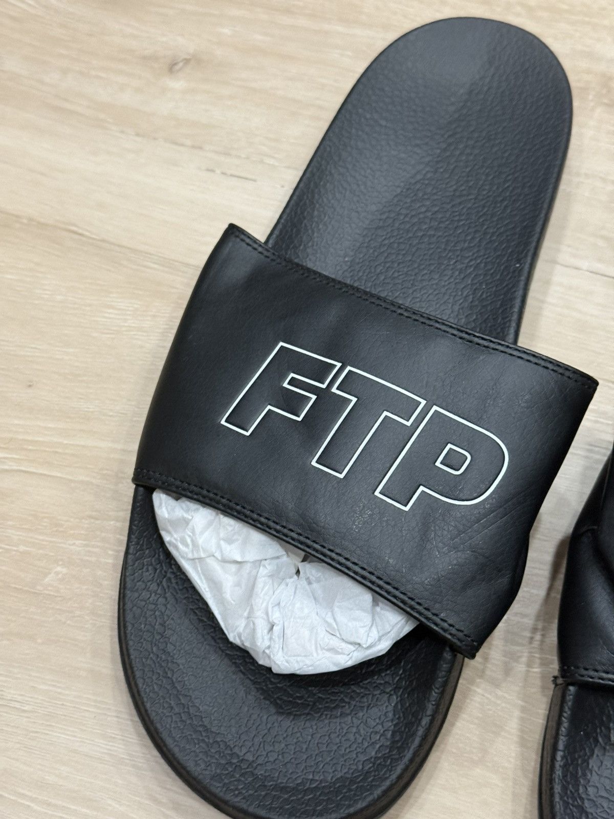 Fuck The Population FTP Outline Logo Slides Size US 13 / EU 46 - 2 Thumbnail