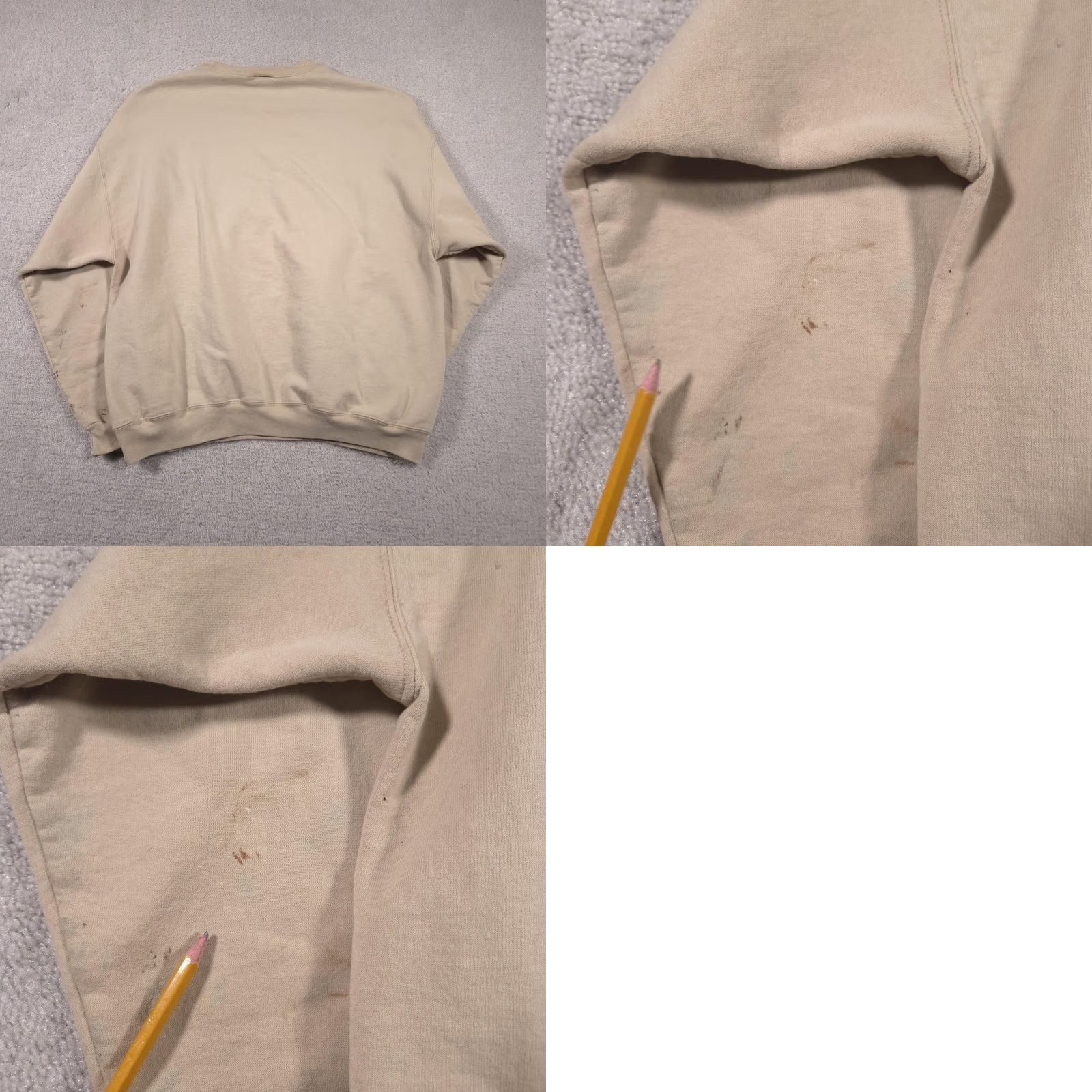 Starter VINTAGE Starter Sweatshirt Mens XL Tan Beige Crewneck Pullover Embroidered Logo Size US XL / EU 56 / 4 - 10 Thumbnail