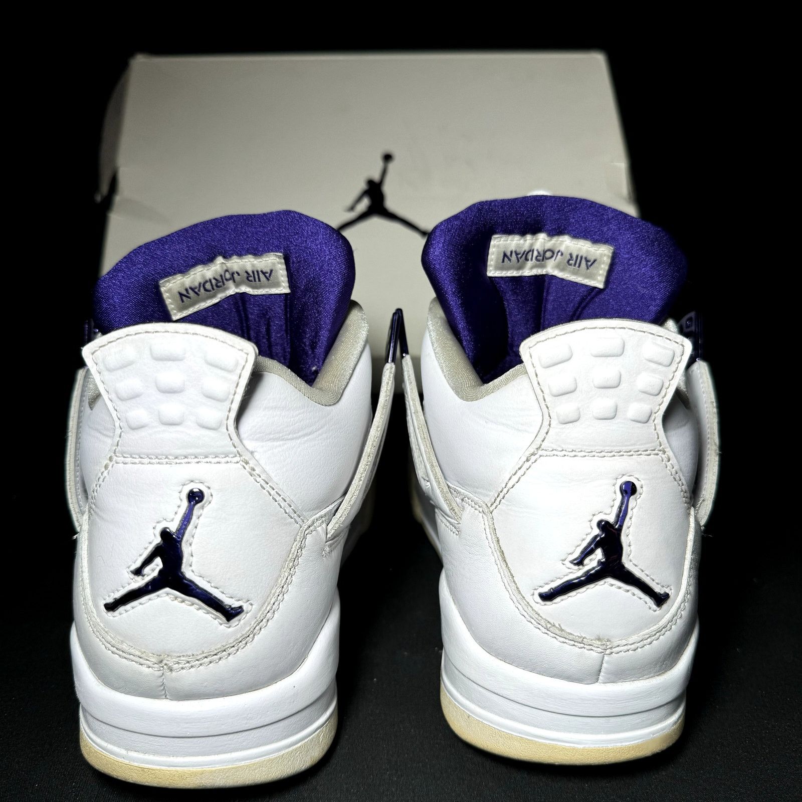 Jordan Brand × Nike Size 10.5 - Nike Air Jordan 4 Retro Purple Metallic Shoes Size US 10.5 / EU 43-44 - 5 Thumbnail