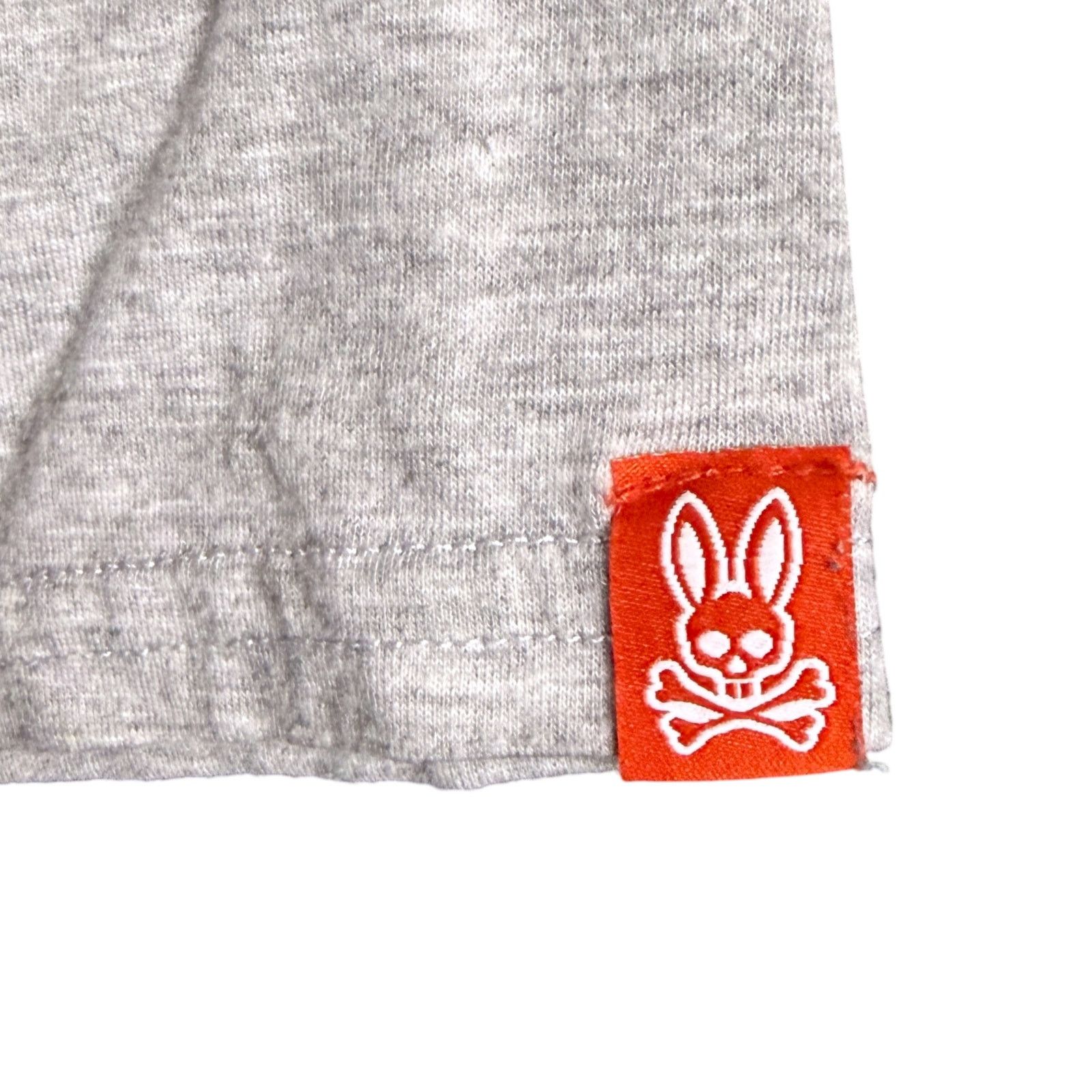 Psycho Bunny Psycho Bunny Men's Large Crossbones Gray Crewneck T Shirt Size US L / EU 52-54 / 3 - 4 Thumbnail