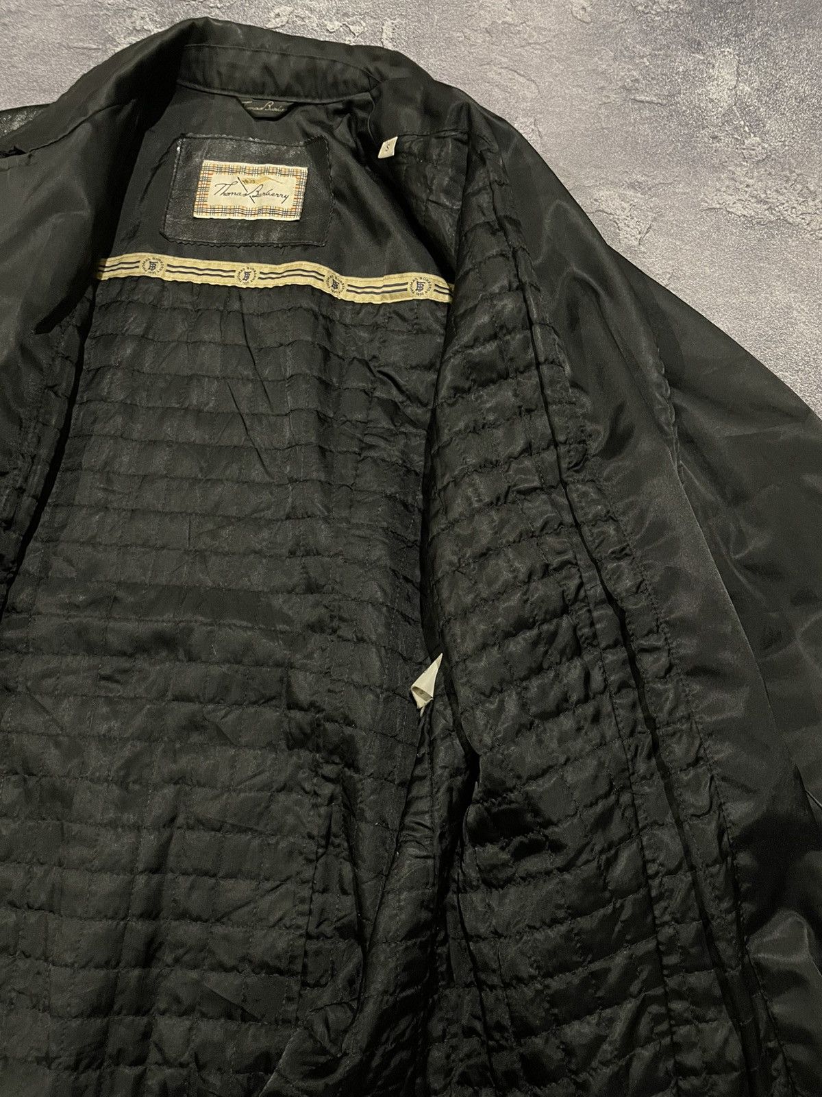 Burberry × Burberry Prorsum Vintage 90s Thomas Burberry Luxury Jacket Leather Rare Size US S / EU 44-46 / 1 - 8 Thumbnail