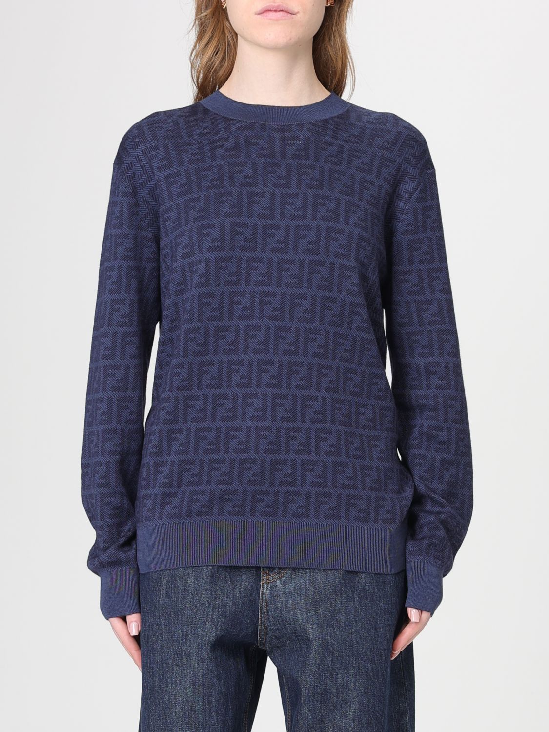 Fendi Fendi Sweater Woman Blue Size XS / US 0-2 / IT 36-38 - 1 Thumbnail